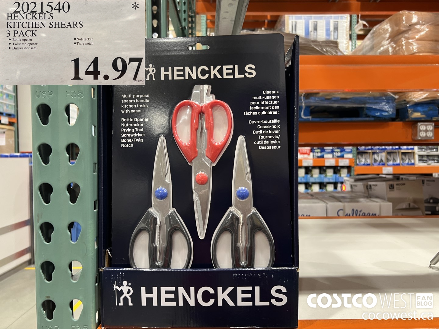 Weekend Update Costco Sale Items For Mar 17 19 2023 For BC AB MB   HENCKELS KITCHEN SHEARS 3 PACK 20230317 118189 