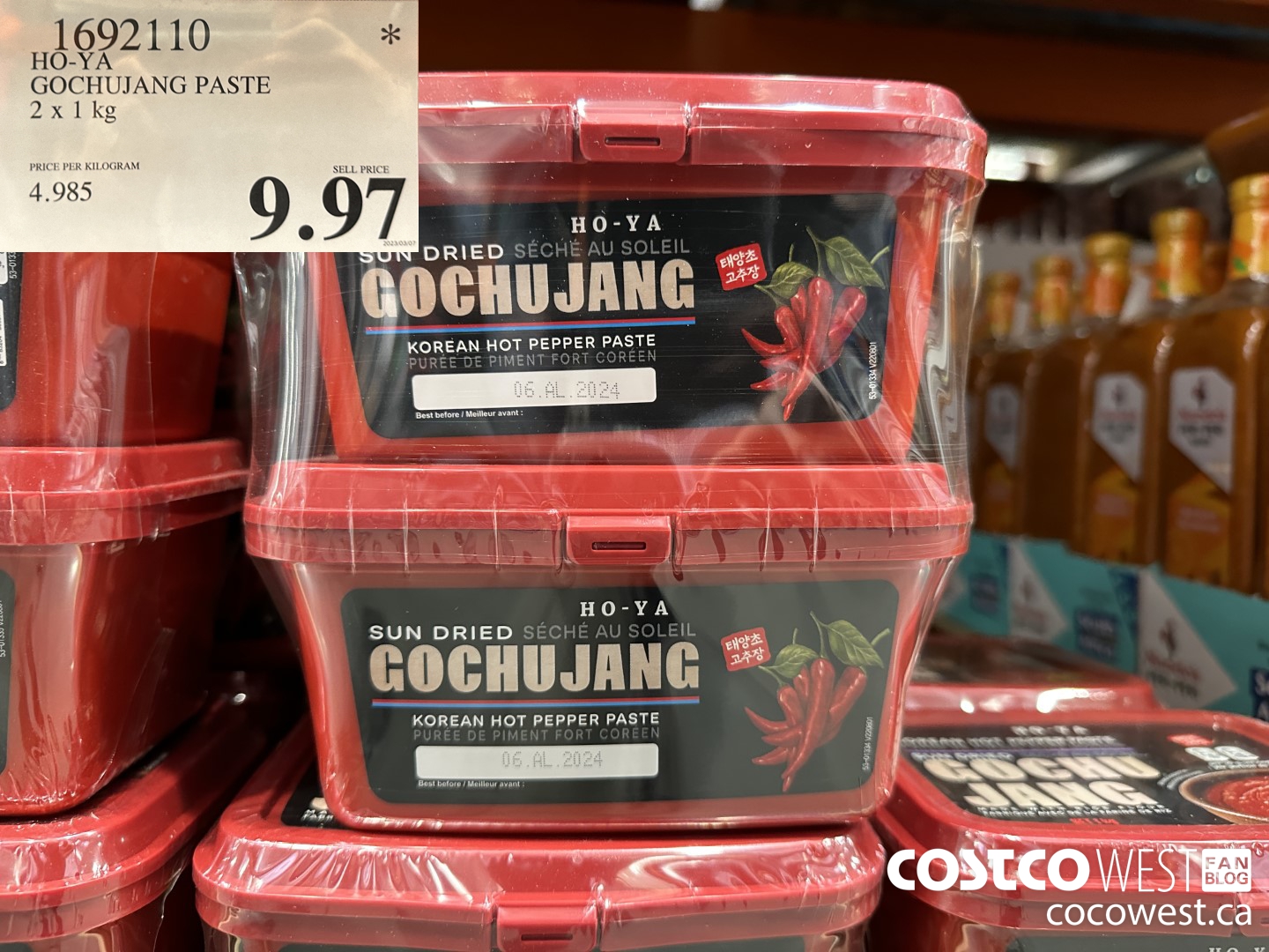 1692110 HO-YA GOCHUJANG PASTE 2 X 1 KG $9.97