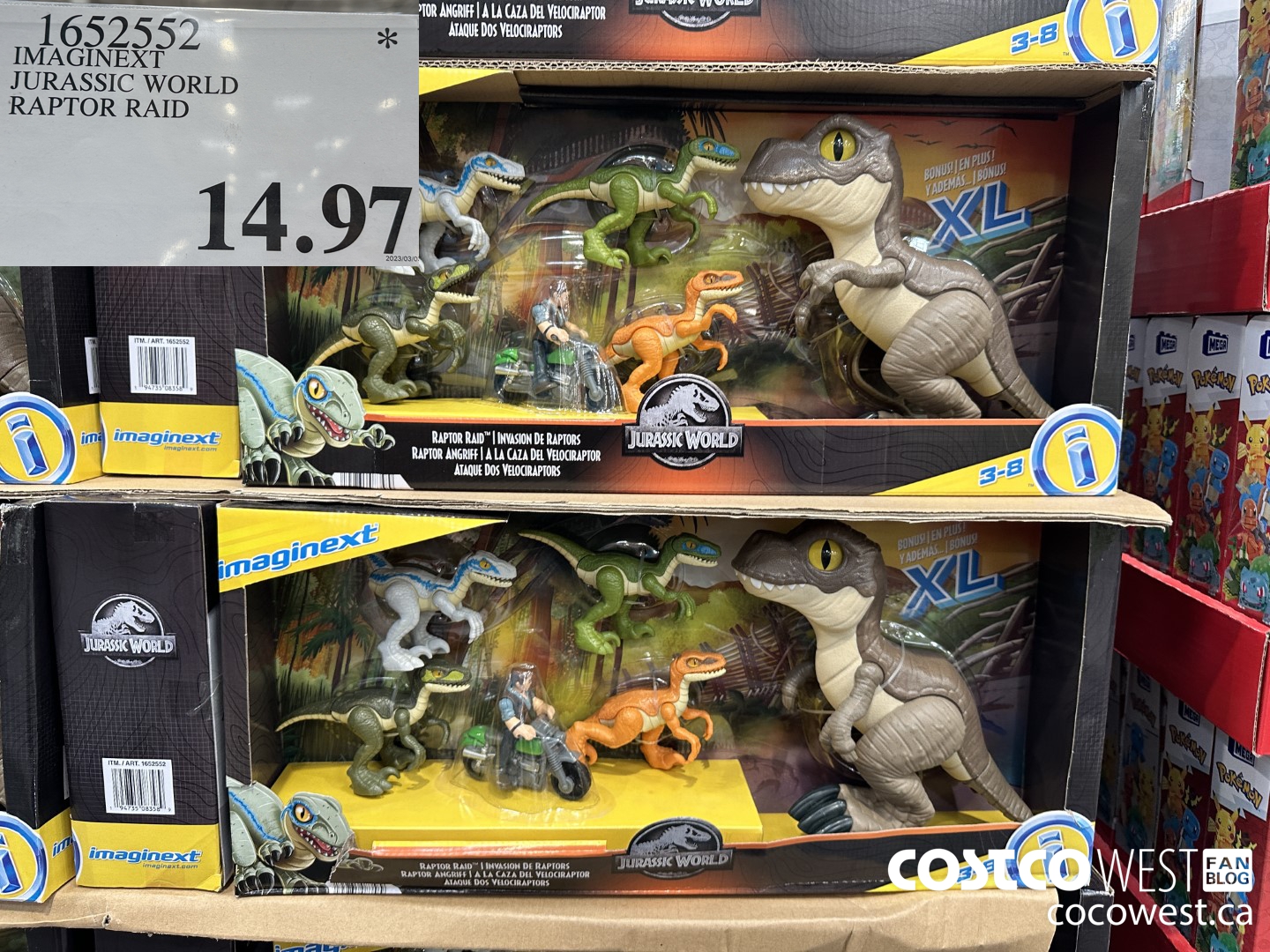 1652552 IMAGINEXT JURASSIC WORLD RAPTOR RAID  $14.97