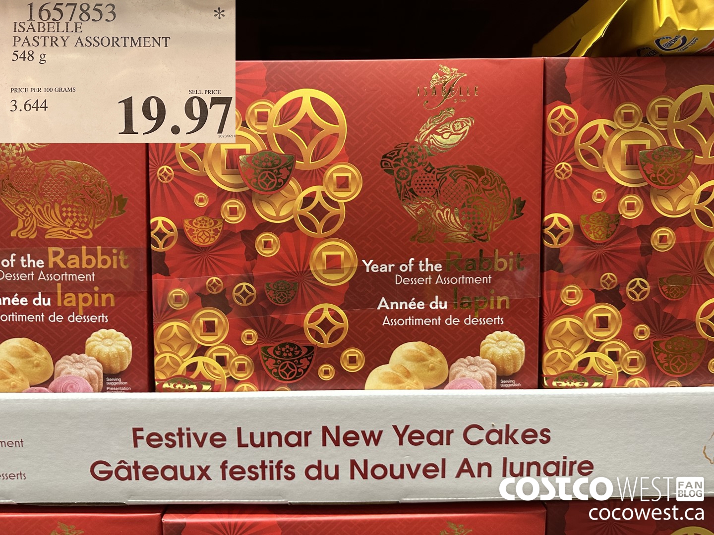 1657853 ISABELLE PASTRY ASSORTMENT 548 G $19.97