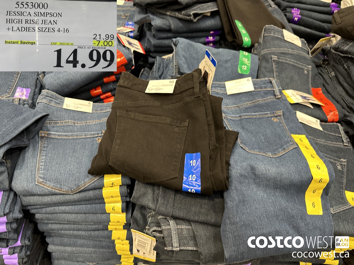 5553000 JESSICA SIMPSON HIGH RISE JEAN LADIES SIZES 4-16 ($7.00 INSTANT SAVINGS EXPIRES ON 2023-03-26) $14.99