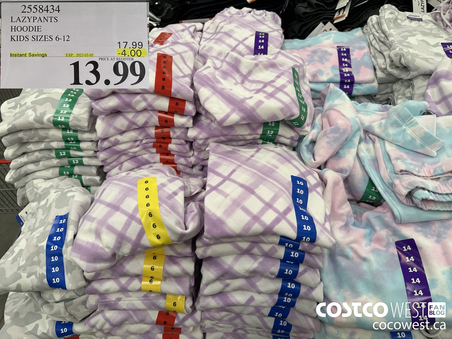 2558434 LAZYPANTS HOODIE KIDS SIZES 6-14 ($4.00 INSTANT SAVINGS EXPIRES ON 2023-03-05) $13.99