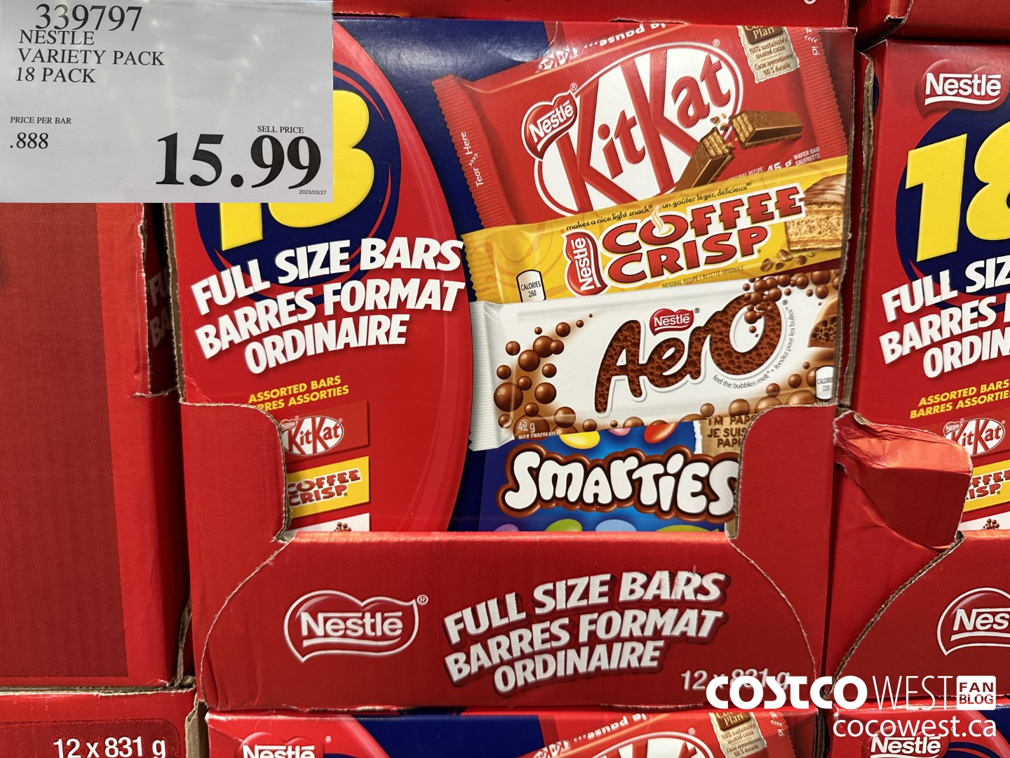 339797 NESTLE VARIETY PACK PACK OF 18 $15.99