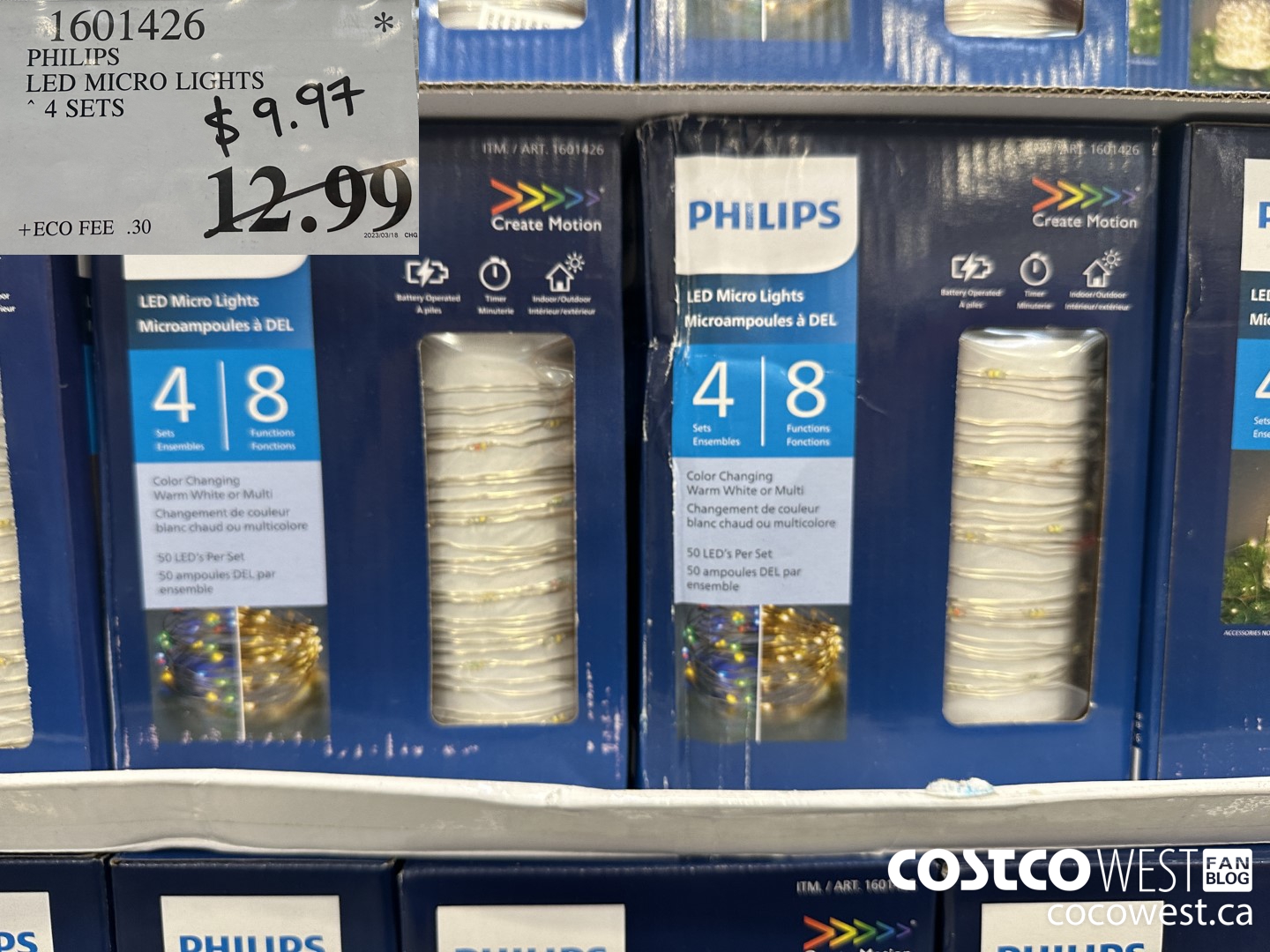 1601426 PHILIPS LED MICRO LIGHTS 4 SETS $9.97