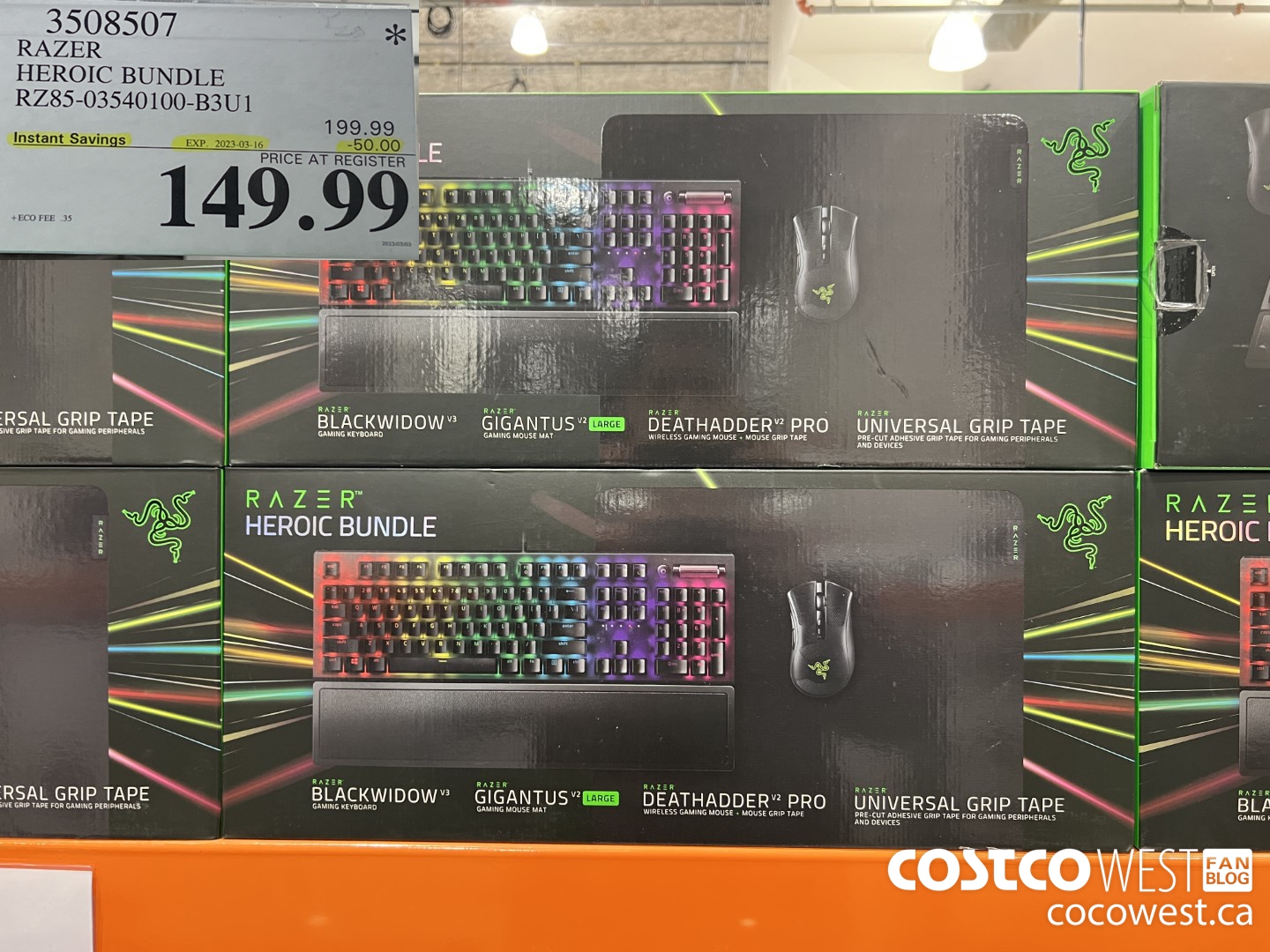 3508507 RAZER HEROIC BUNDLE RZ85-03540100-B3U1 ($50.00 INSTANT SAVINGS EXPIRES ON 2023-03-16) $149.99