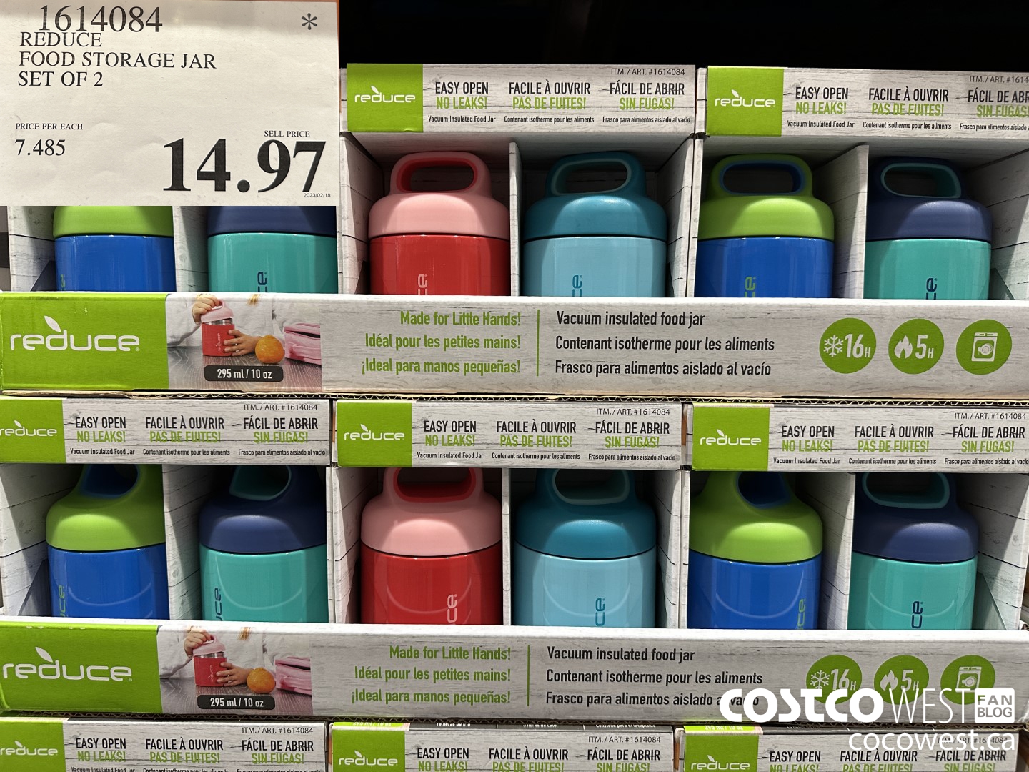 1614084 REDUCE FOOD STORAGE JAR SET OF 2 $14.97