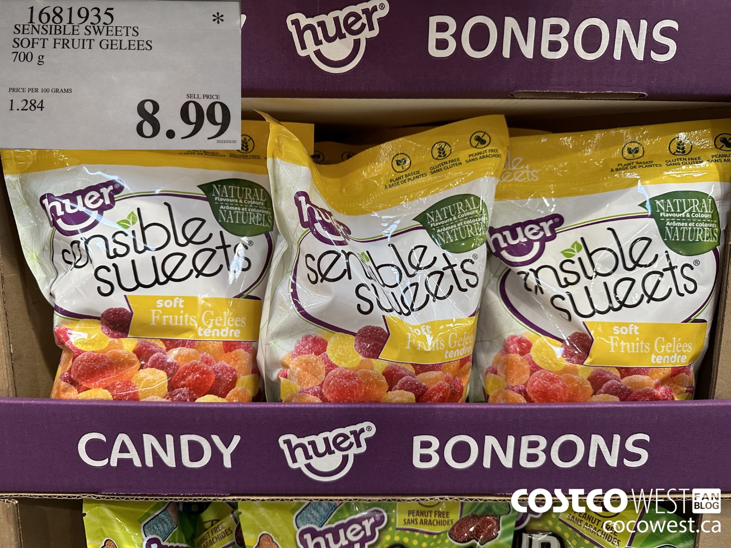 1681935 SENSIBLE SWEETS SOFT FRUIT GELEES 700 g $8.99