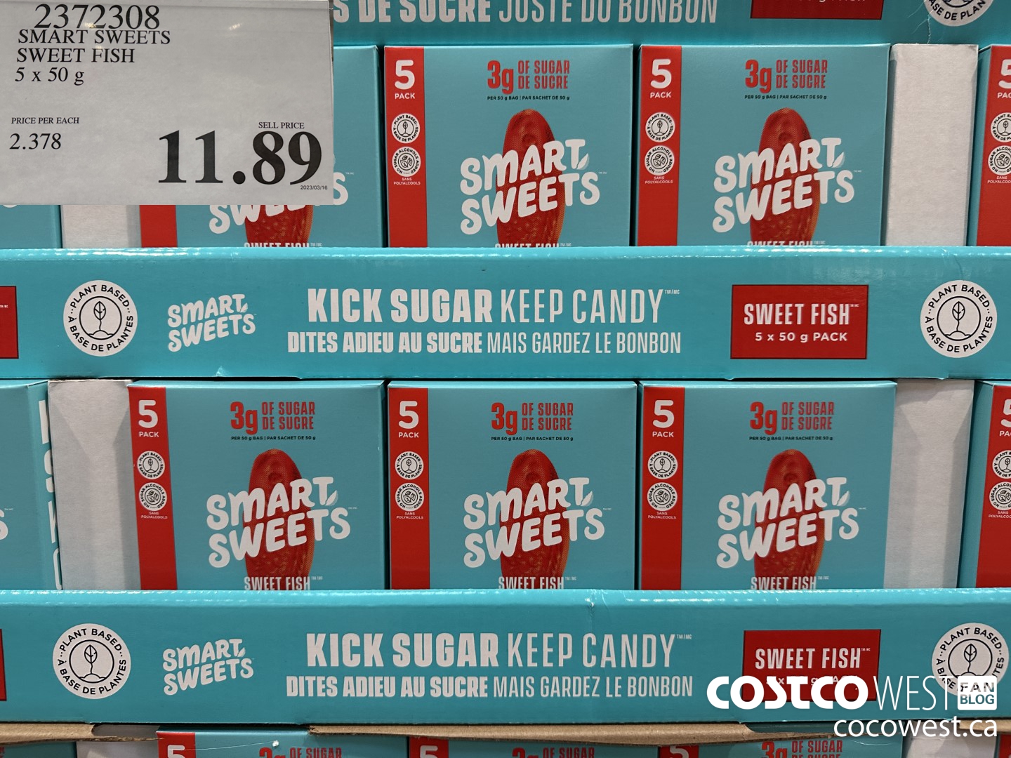 2372308 SMART SWEETS SWEET FISH 5 X 50G $11.89