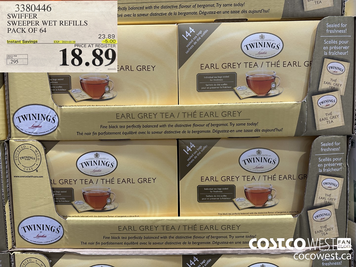 3380446 SWIFFER SWEEPER WET REFILLS PACK OF 64 ($5.00 INSTANT SAVINGS EXPIRES ON 2023-03-19) $18.89