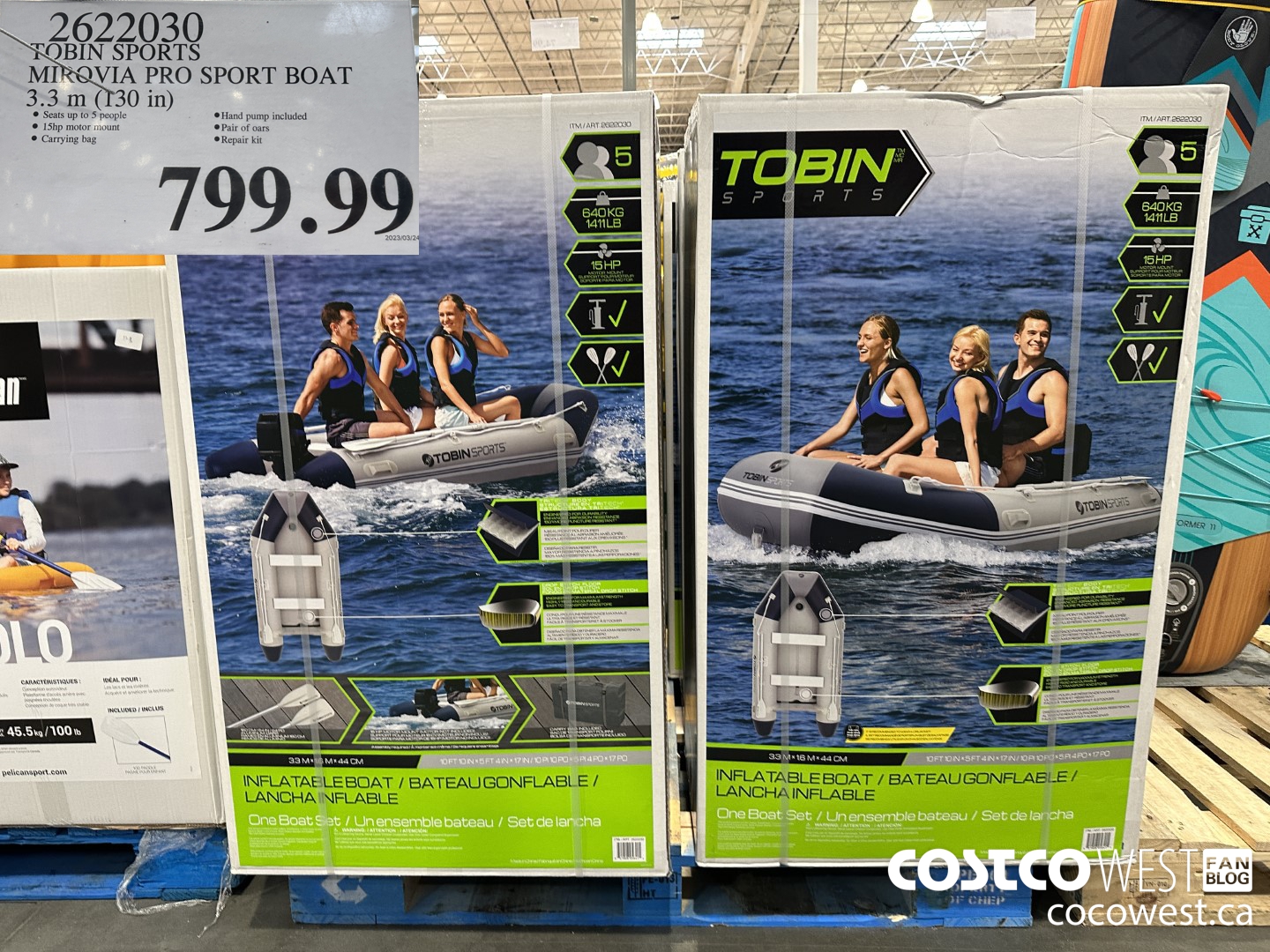 2622030 TOBIN SPORTS MIROVIA PRO SPORT BOAT 3. 3 m (130 in) $799.99