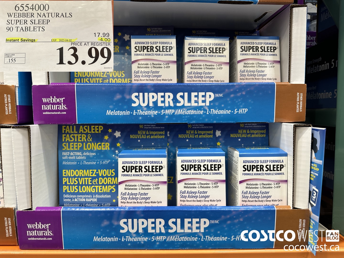 6554000 WEBBER NATURALS SUPER SLEEP 90 TABLETS ($4.00 INSTANT SAVINGS EXPIRES ON 2023-04-02) $13.99