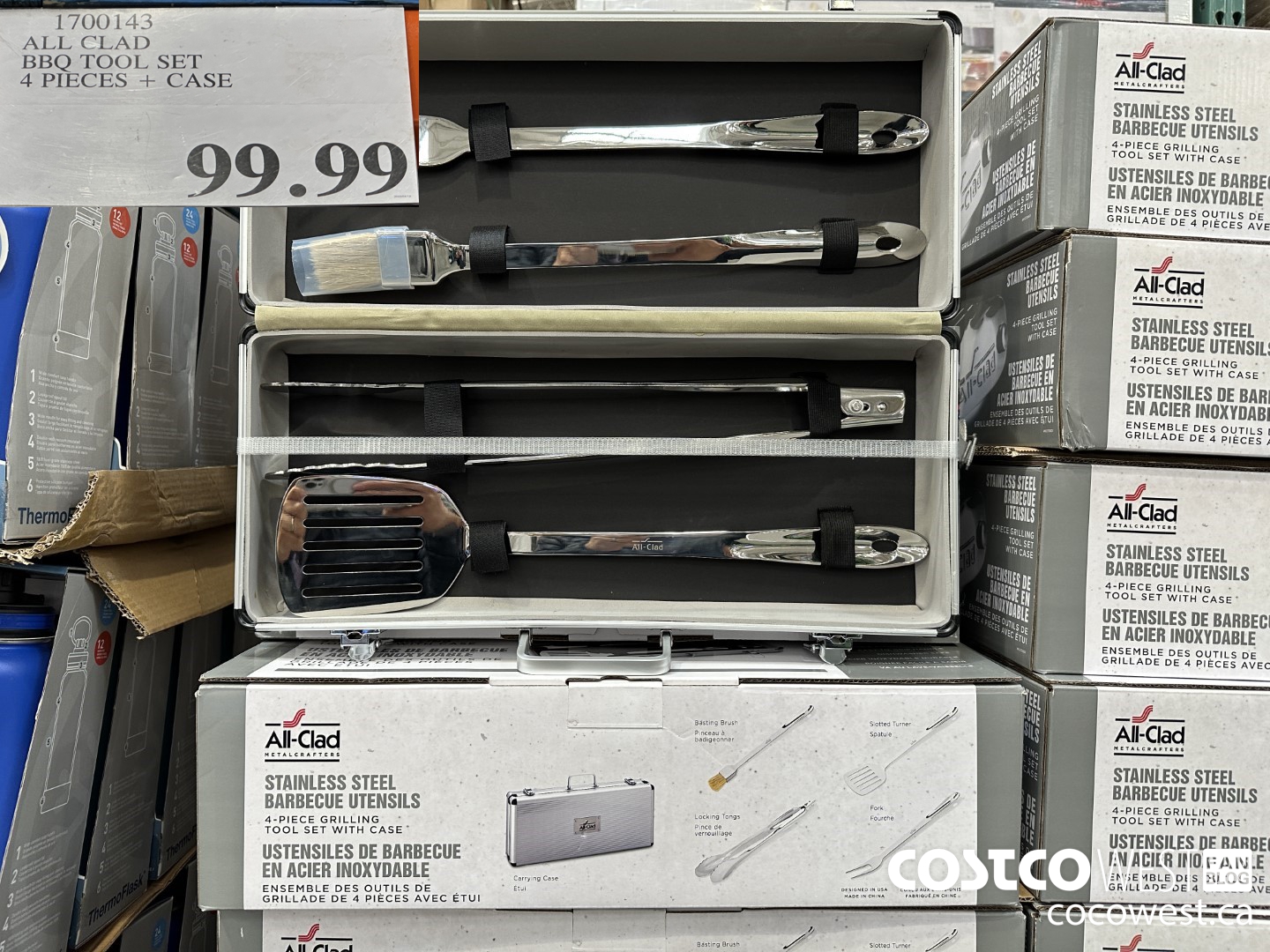 1700143 ALL CLAD BBQ TOOL SET 4 PIECES + CASE $99.99