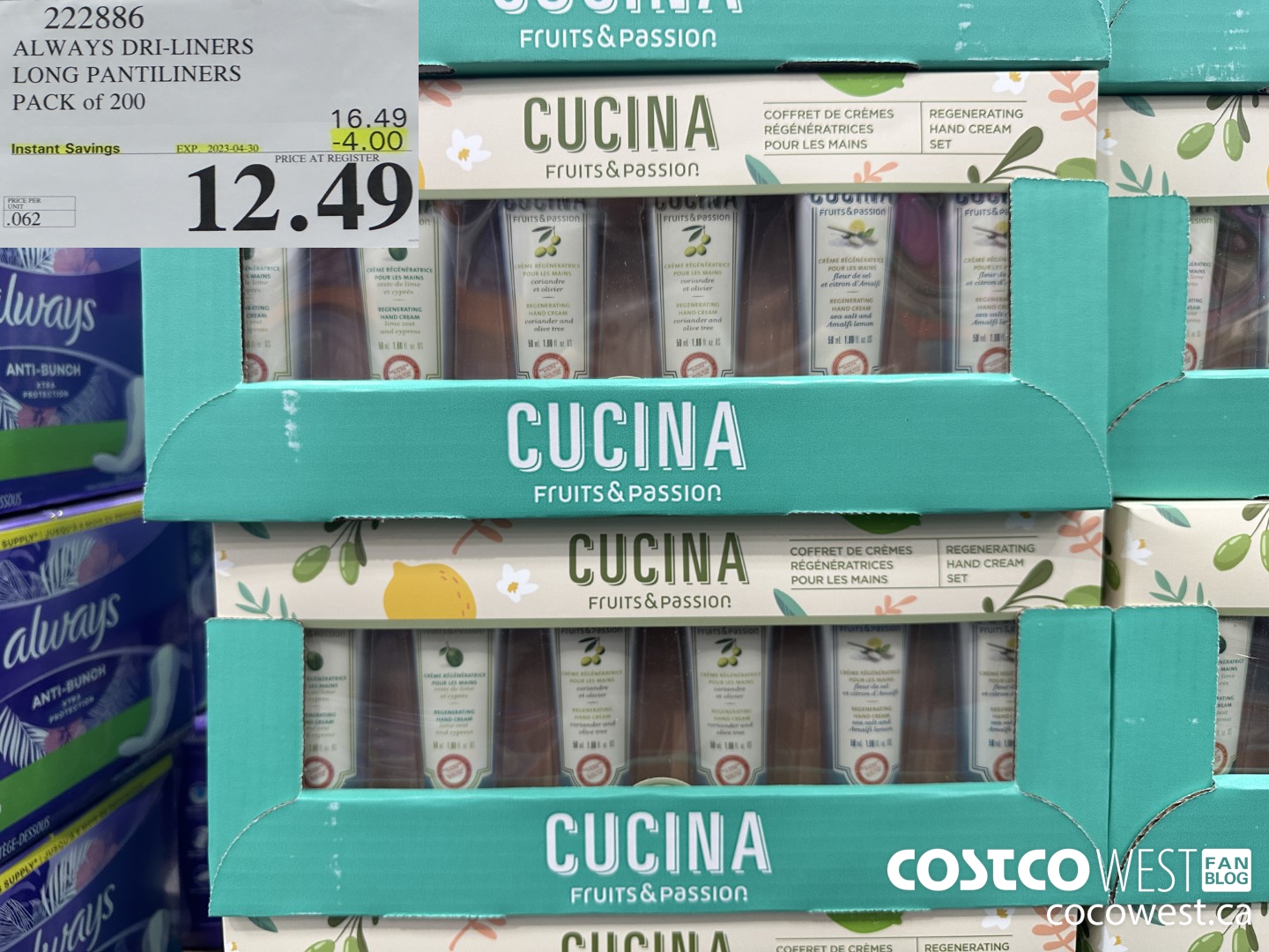 222886 ALWAYS DRI-LINERS LONG PANTILINERS PACK OF 200 ($4.00 INSTANT SAVINGS EXPIRES ON 2023-04-30) $12.49