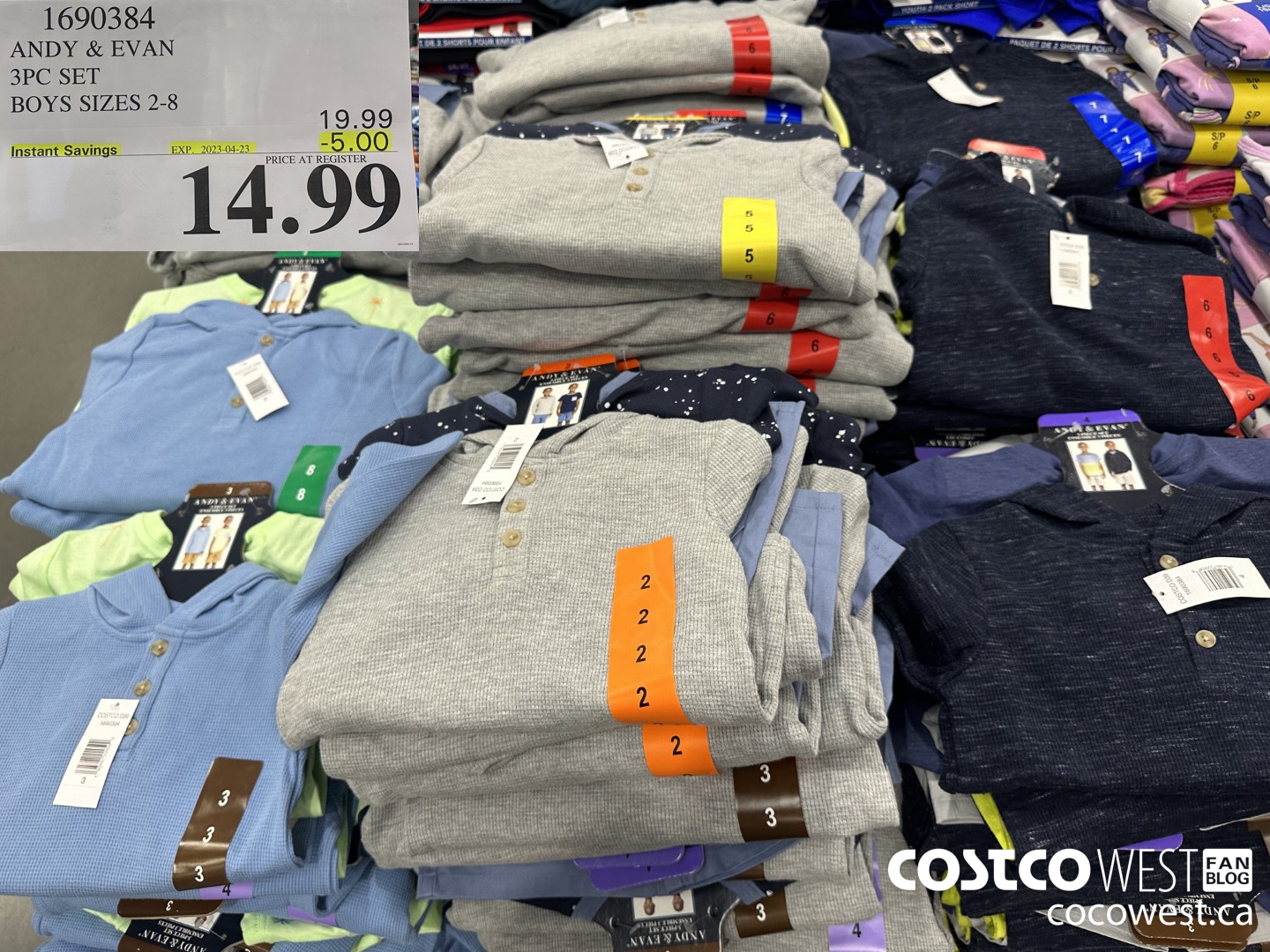 1690384 ANDY & EVAN 3PC SET BOYS SIZES 2-8 ($5.00 INSTANT SAVINGS EXPIRES ON 2023-04-23) $14.99