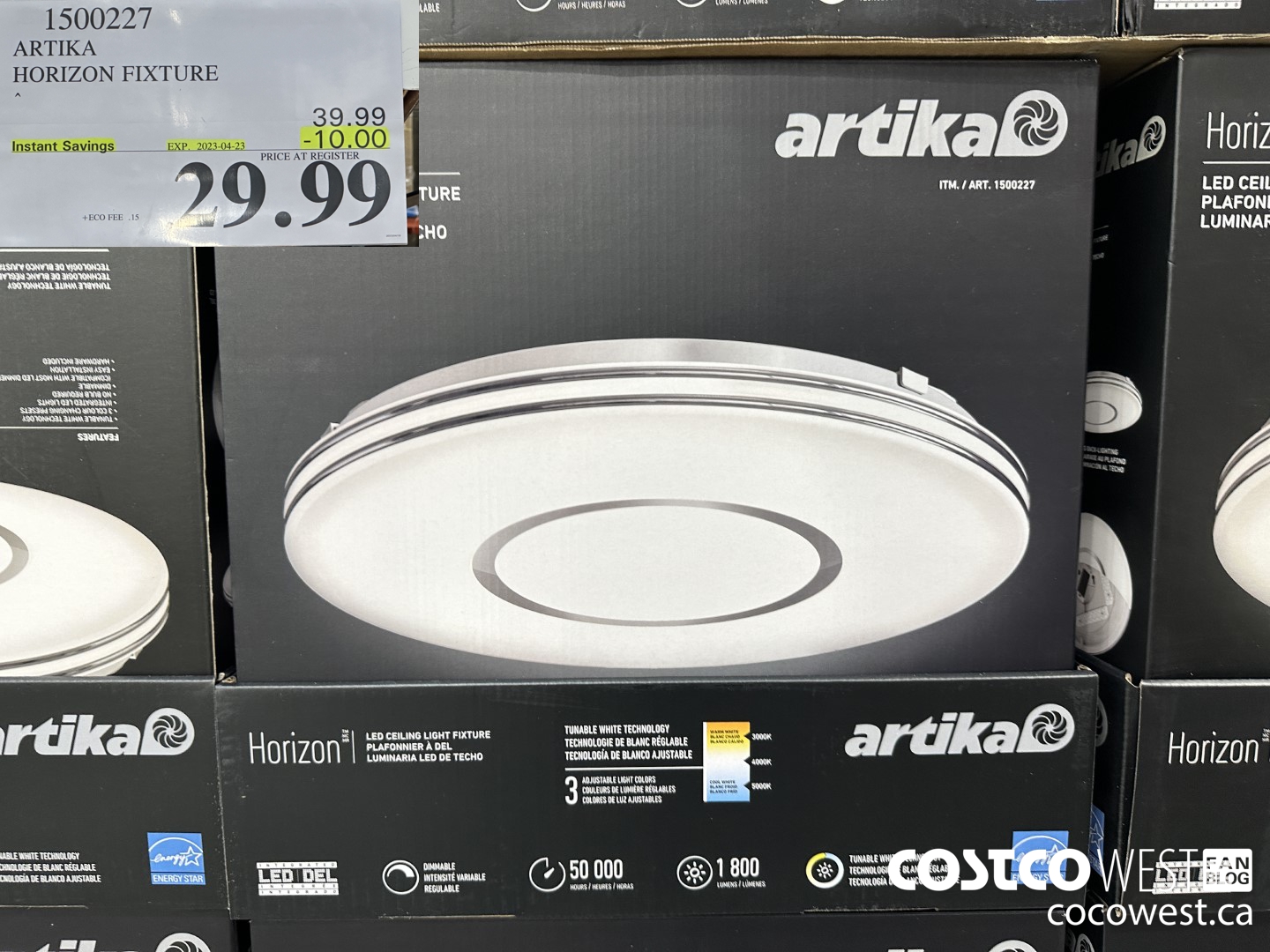 1500227 ARTIKA FIXTURE HORIZON  ($10.00 INSTANT SAVINGS EXPIRES ON 2023-04-23) $29.99