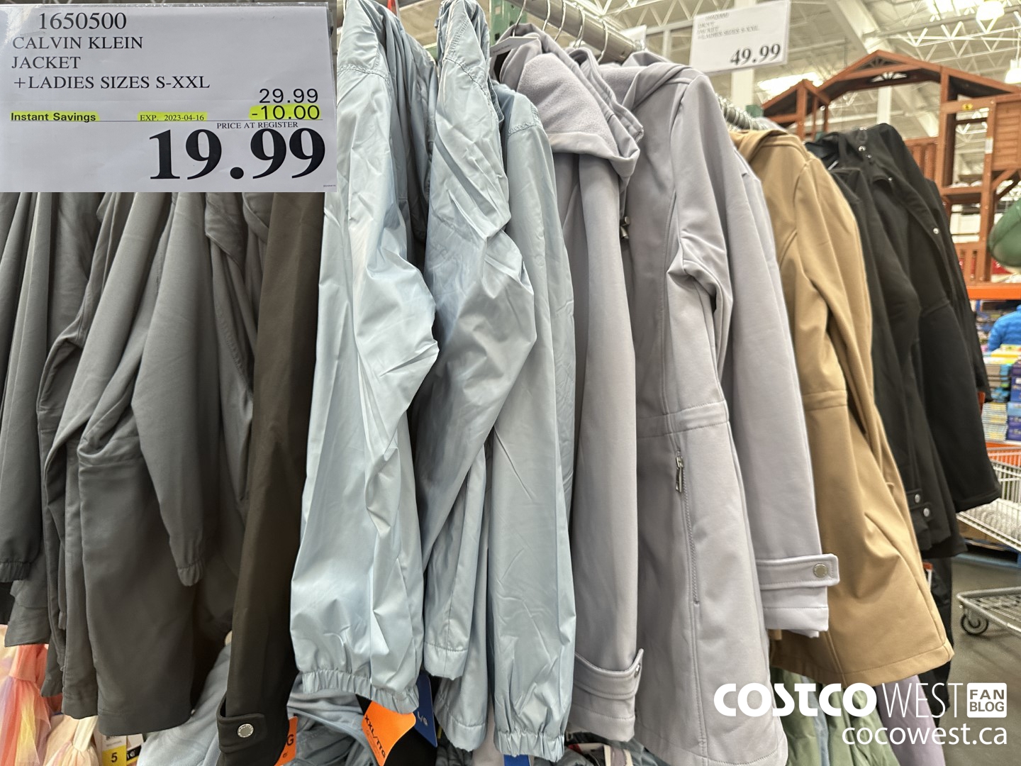 1650500 CALVIN KLEIN JACKET LADIES SIZES M-XXL ($10.00 INSTANT SAVINGS EXPIRES ON 2023-04-16) $19.99