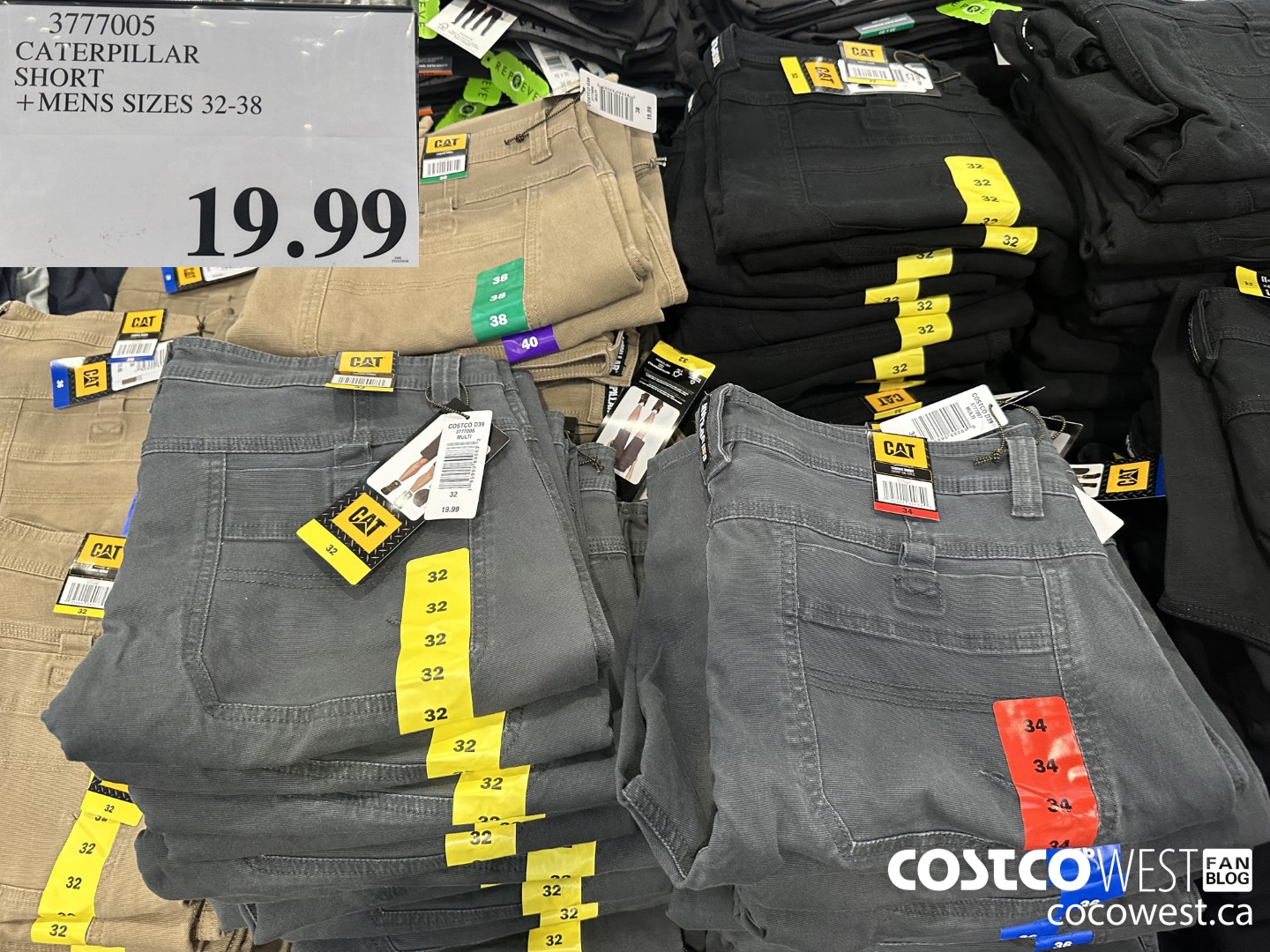 3777005 CATERPILLAR SHORT MENS SIZES 32-38 $19.99
