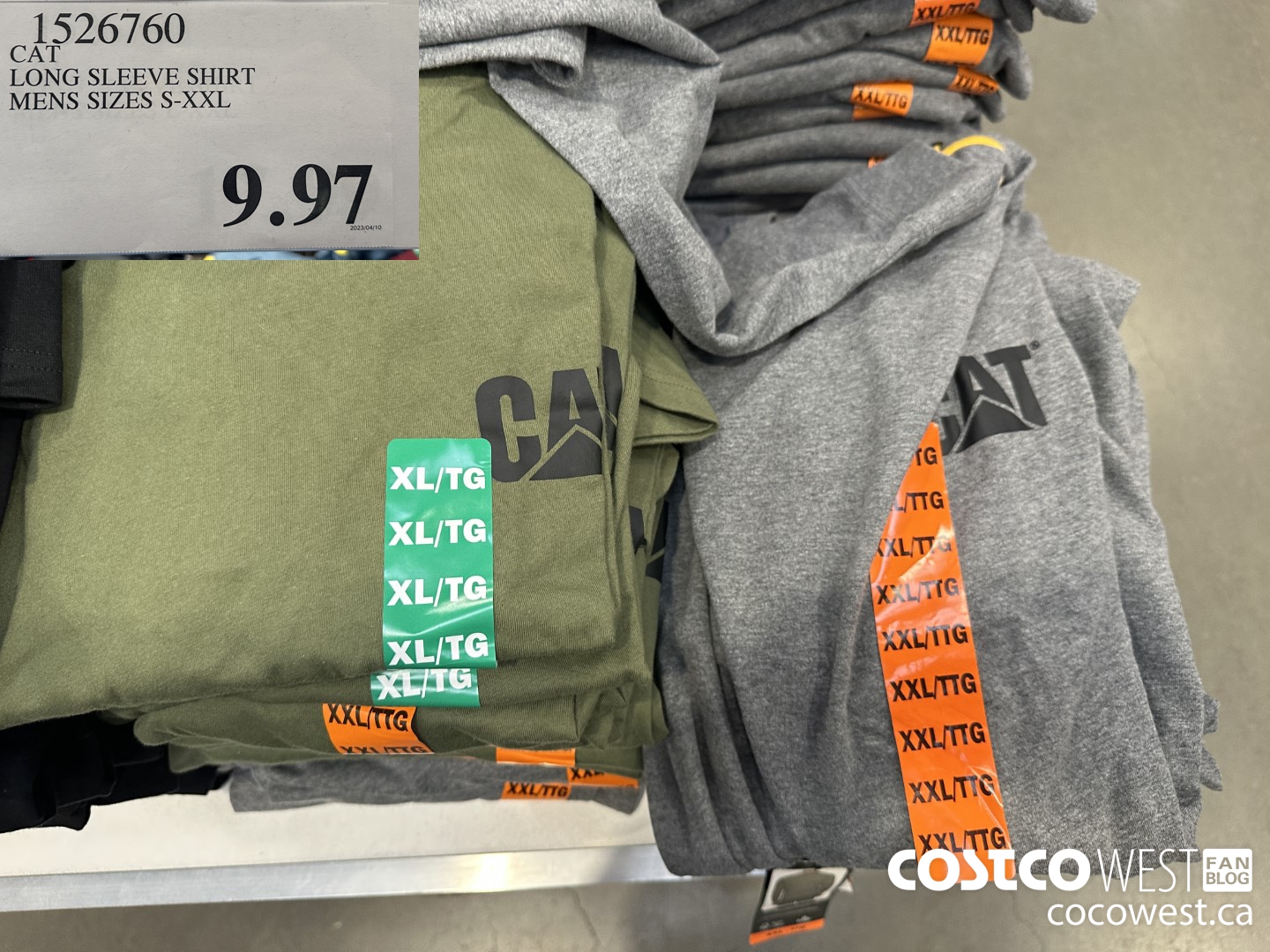 1526760 CAT LONG SLEEVE SHIRT MENS SIZES S-XXL  $9.97