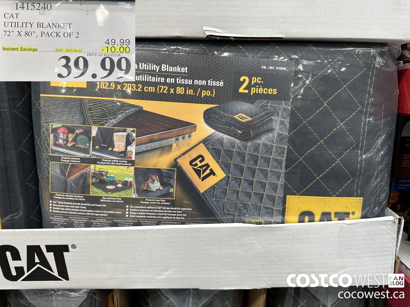 1415240 CAT UTILITY BLANKET 72