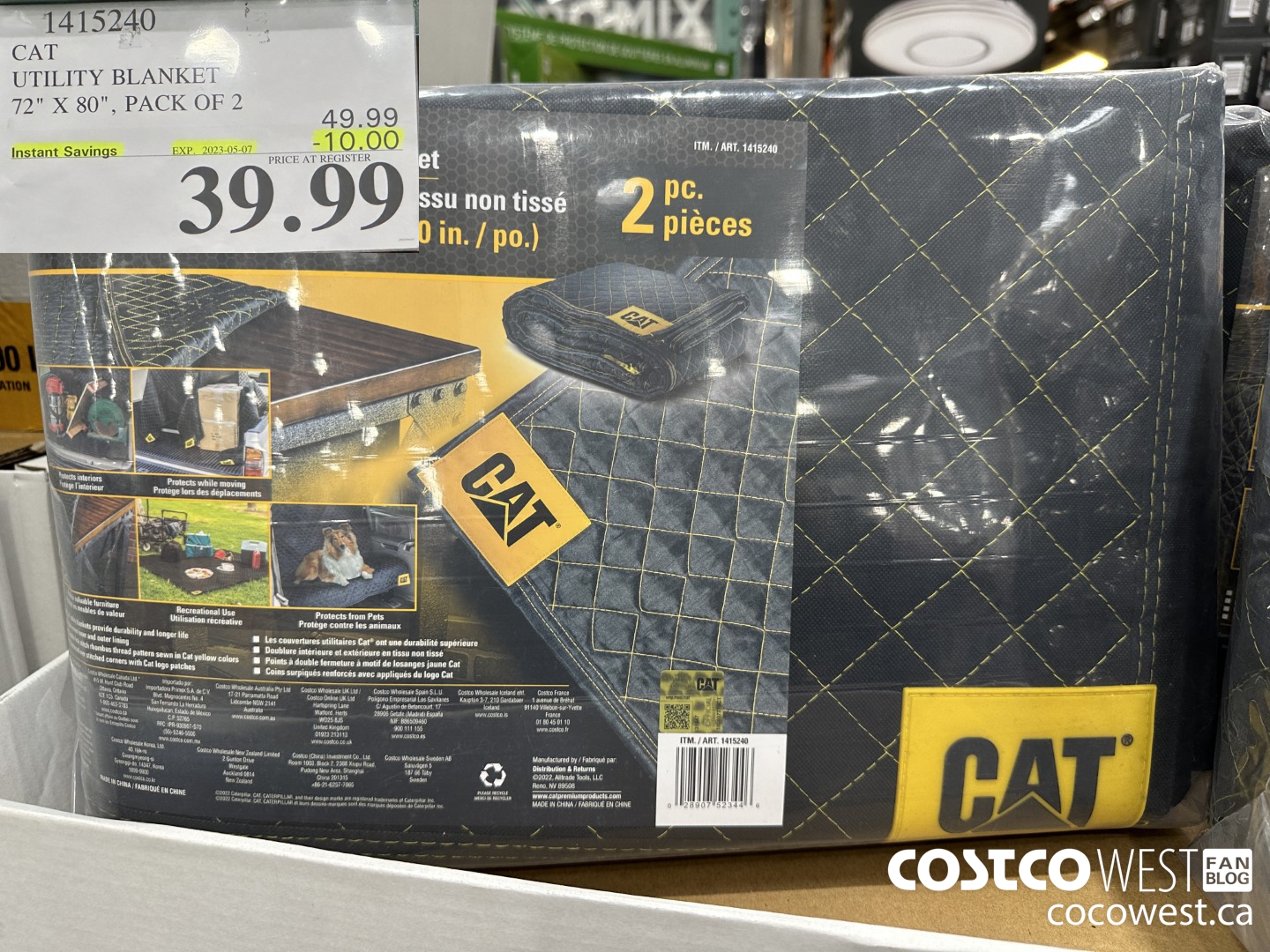 1415240 CAT UTILITY BLANKET 72