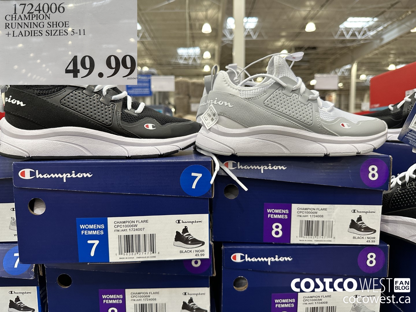 1724006 CHAMPION RUNNING SHOE LADIES SIZES 5-11 $49.99