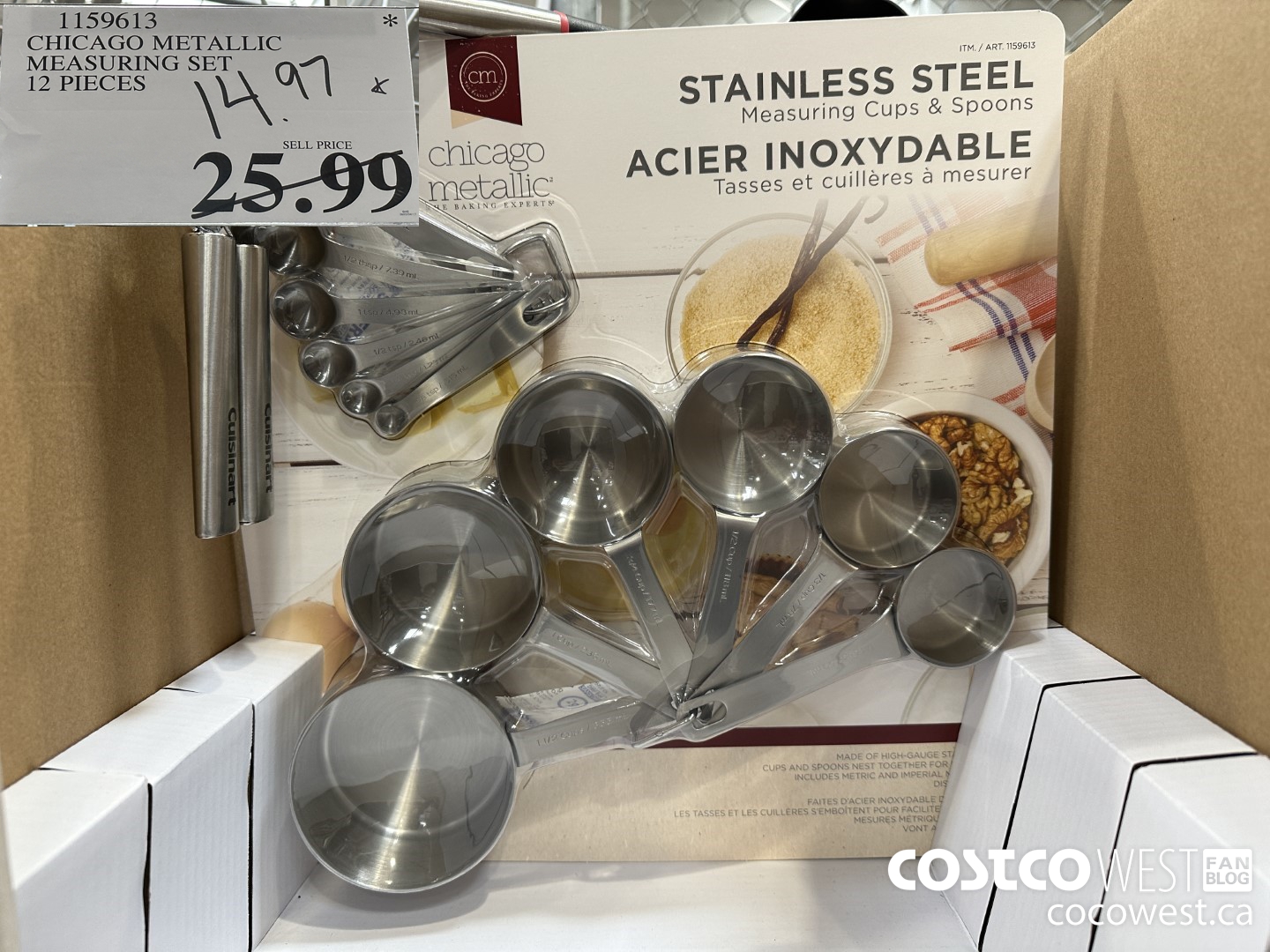 1159613 CHICAGO METALLIC MEASURING SET 12 PIECES $14.97