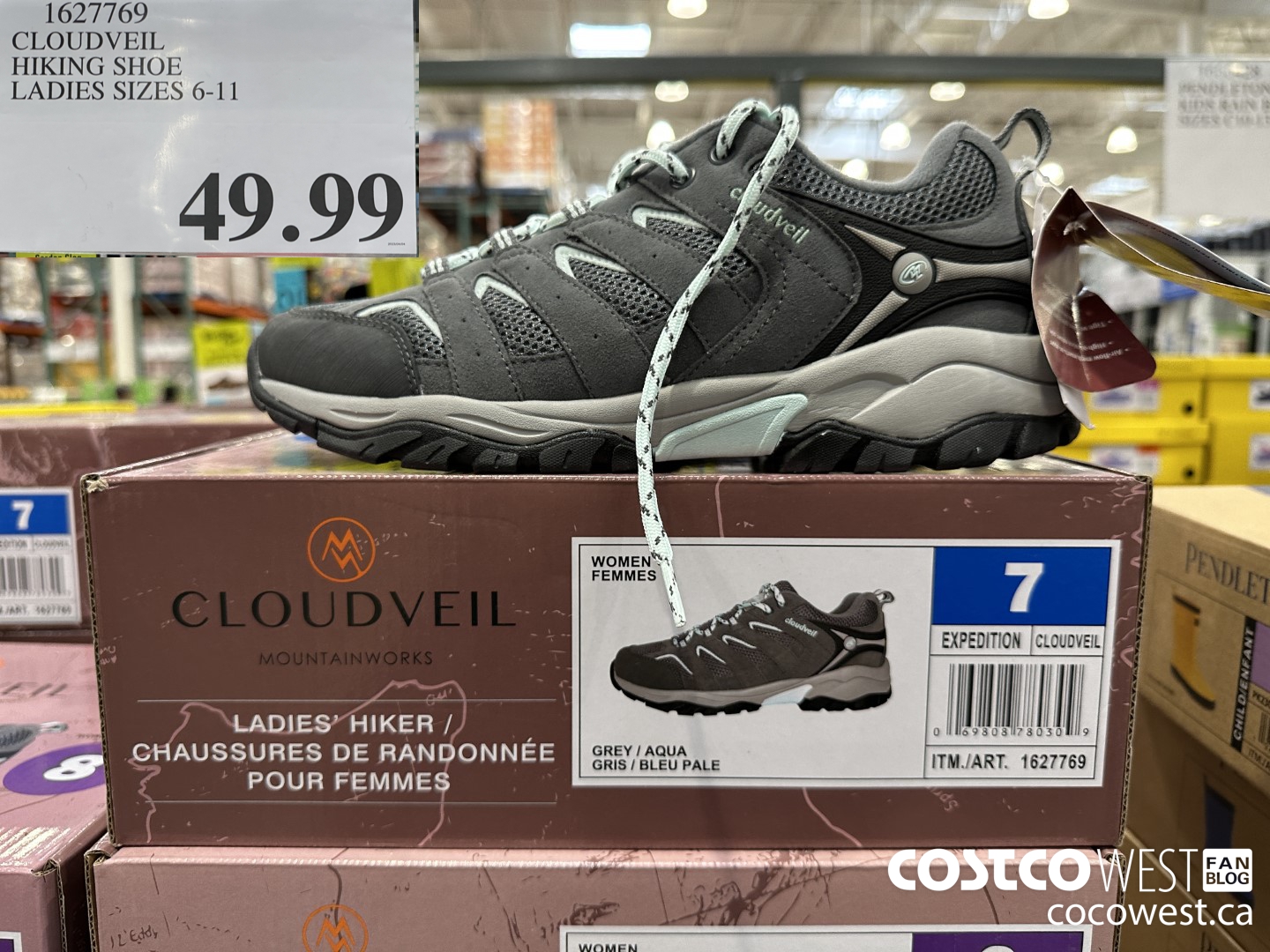 1627769 CLOUDVEIL HIKING SHOE LADIES SIZES 6-11 $49.99