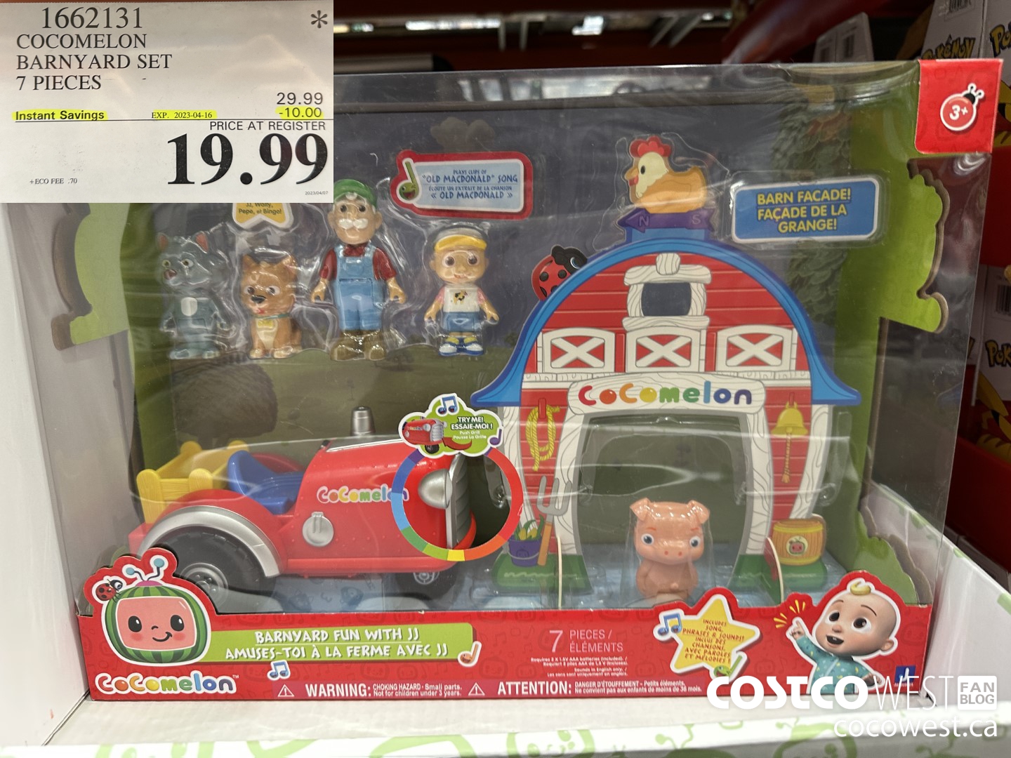 1662131 COCOMELON BARNYARD SET 7 PIECES ($10.00 INSTANT SAVINGS EXPIRES ON 2023-04-16) $19.99