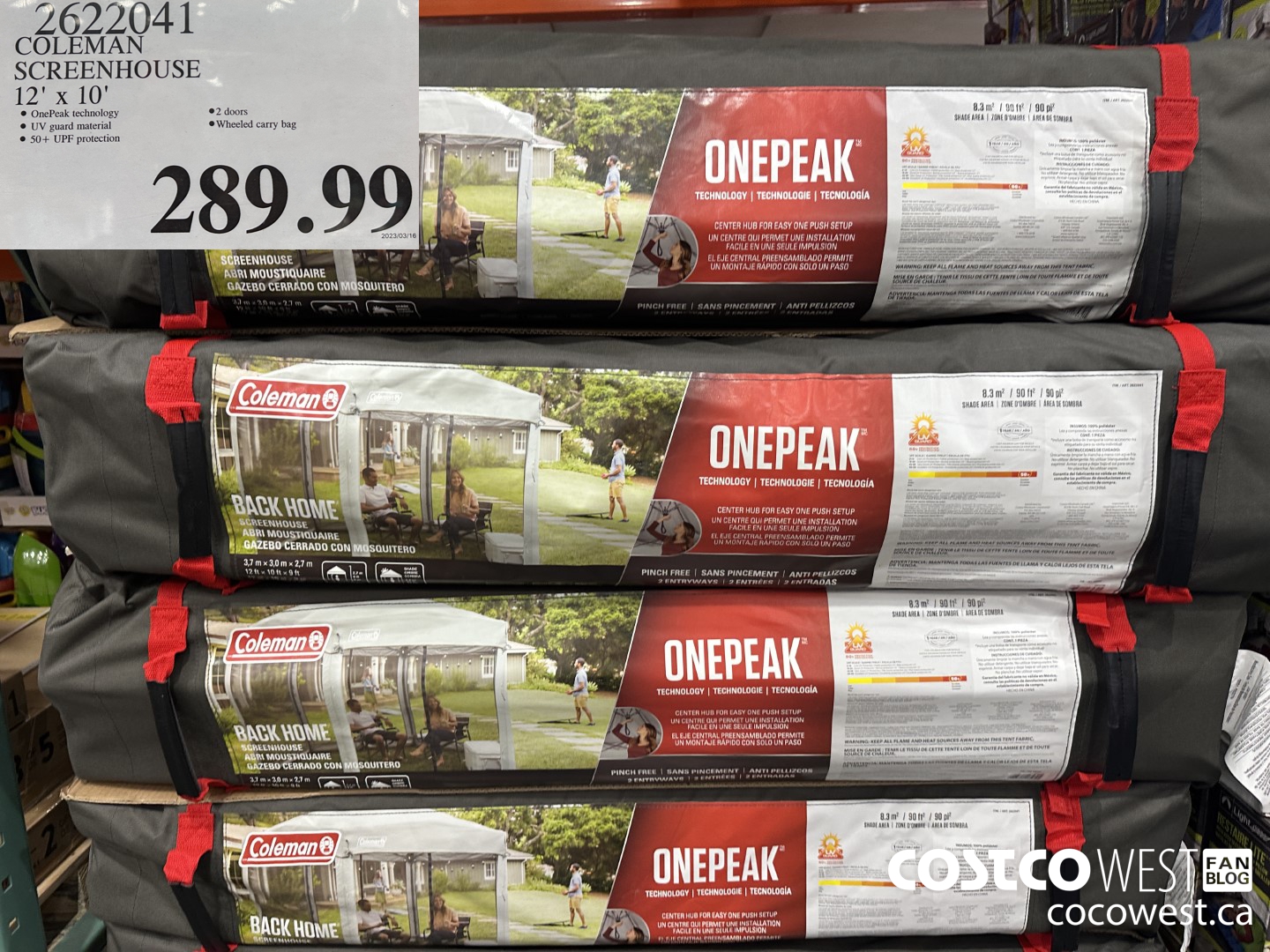 2622041 COLEMAN SCREENHOUSE 12' x 10' $289.99