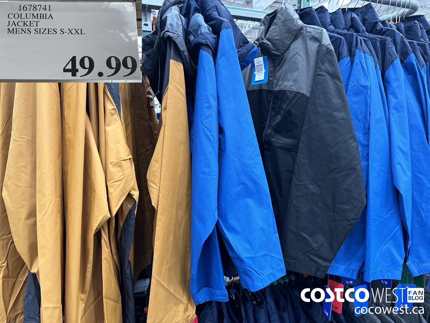 1678741 COLUMBIA JACKET MENS SIZES S-XXL $49.99