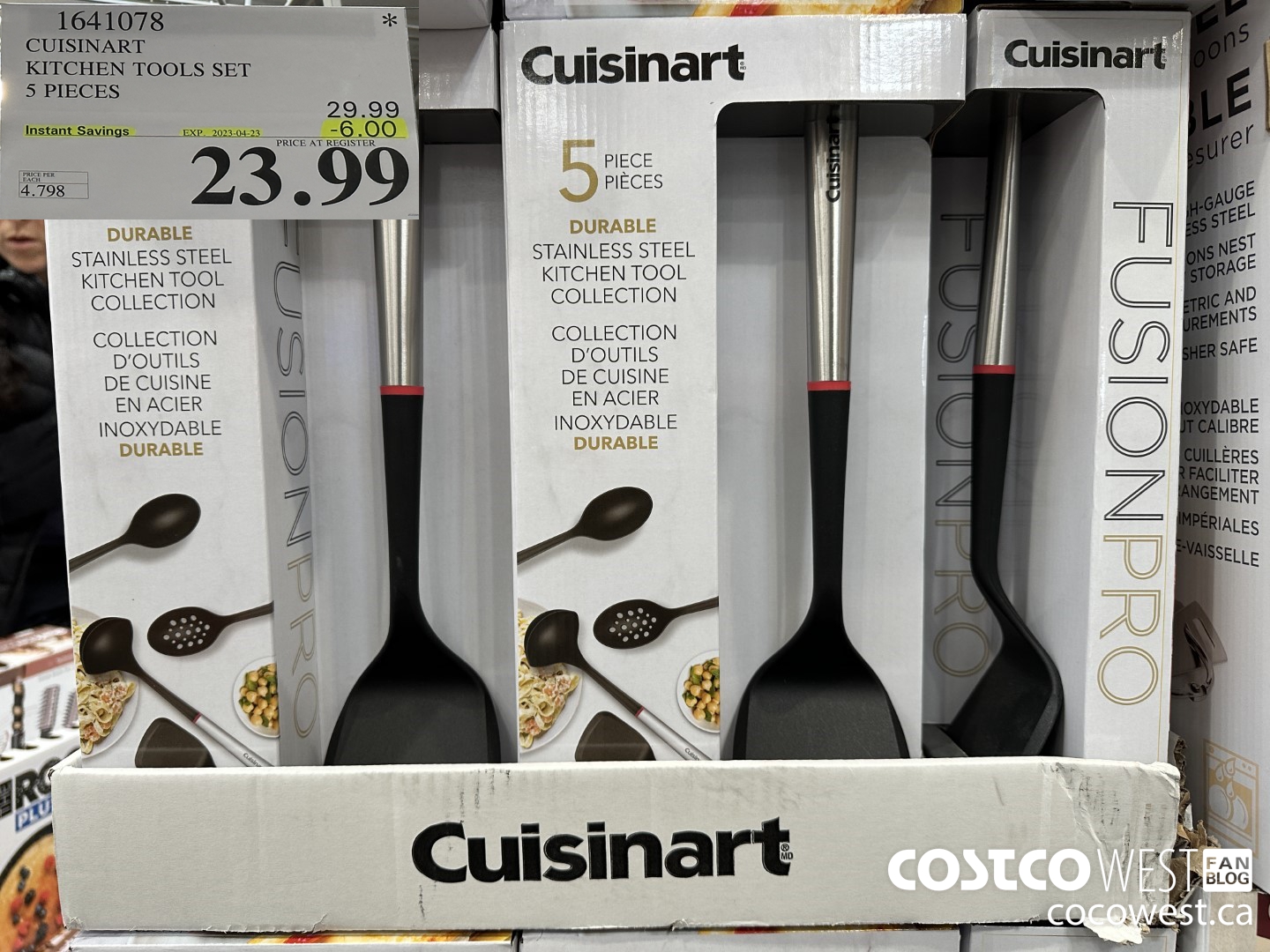 1641078 CUISINART KITCHEN TOOL SET 5 PIECES ($6.00 INSTANT SAVINGS EXPIRES ON 2023-04-23) $23.99