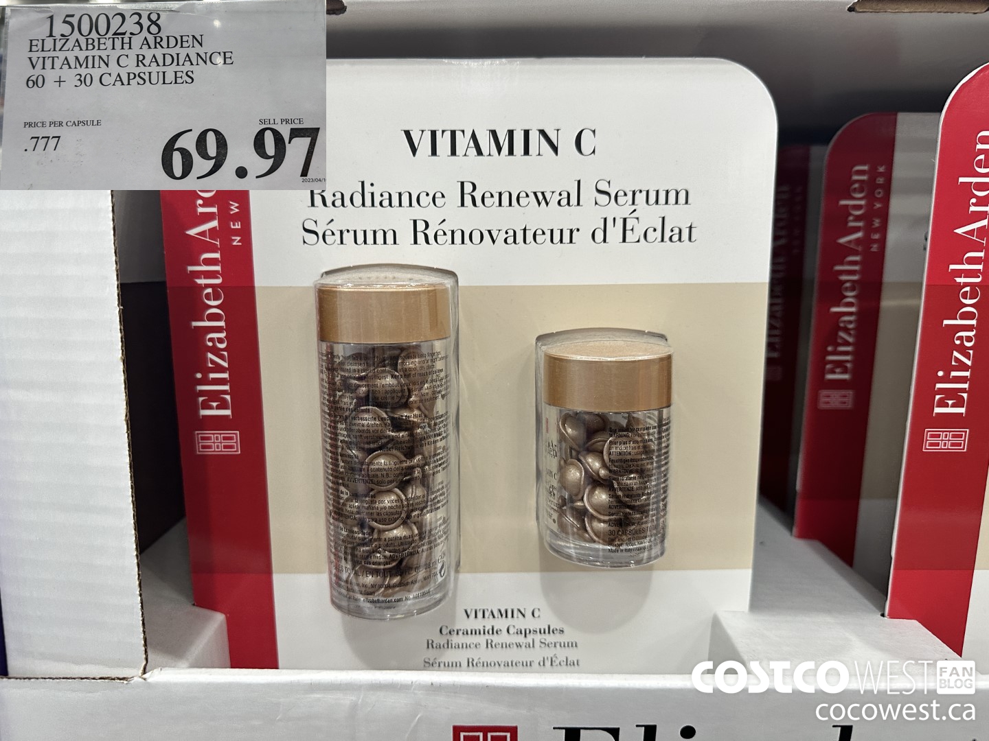 1500238 ELIZABETE ARDEN VITAMIN C RADIANCE 60 + 30 CAPSULES $69.97