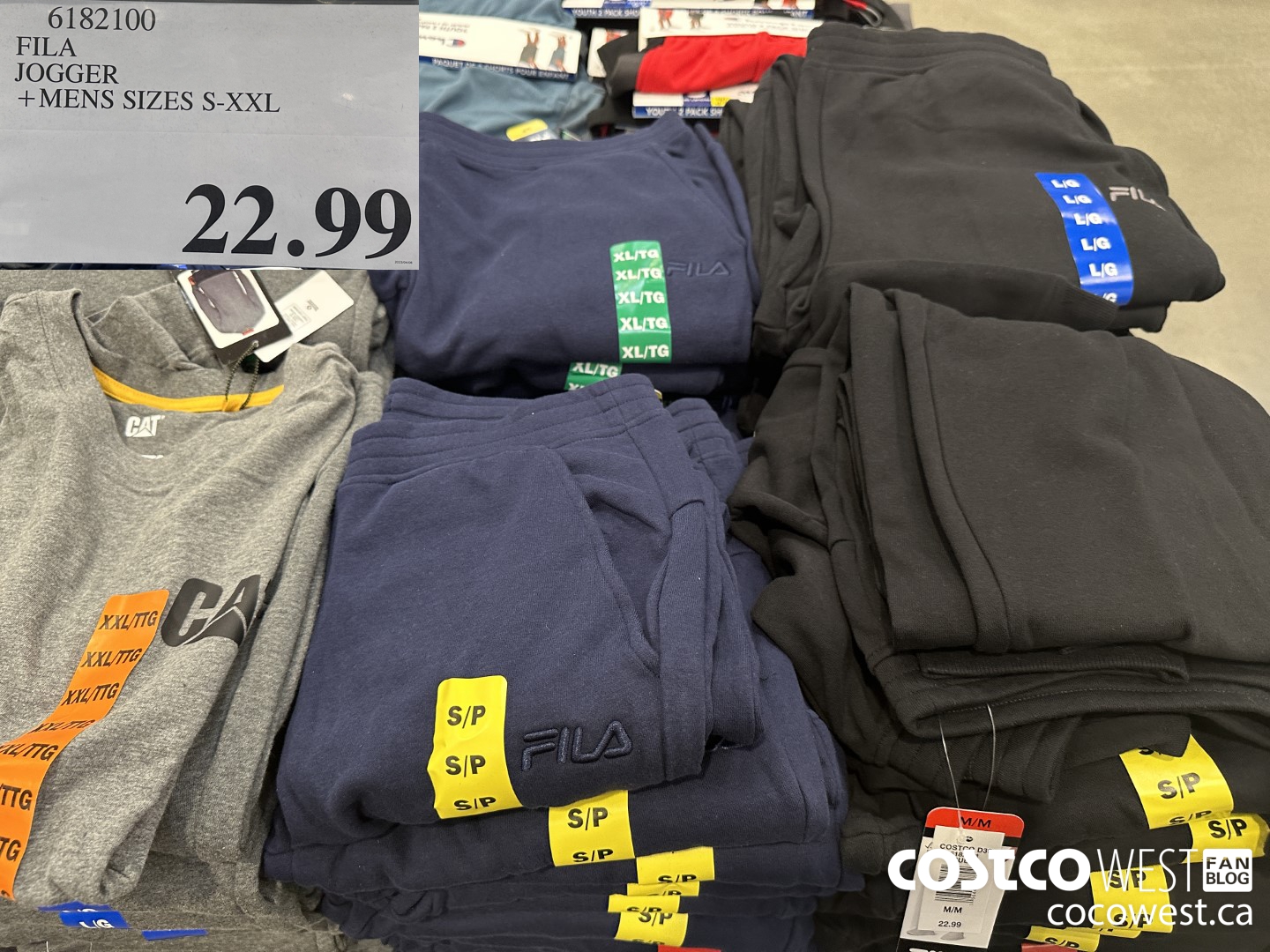 6182100 FILA JOGGER MENS SIZES S-XXL $22.99
