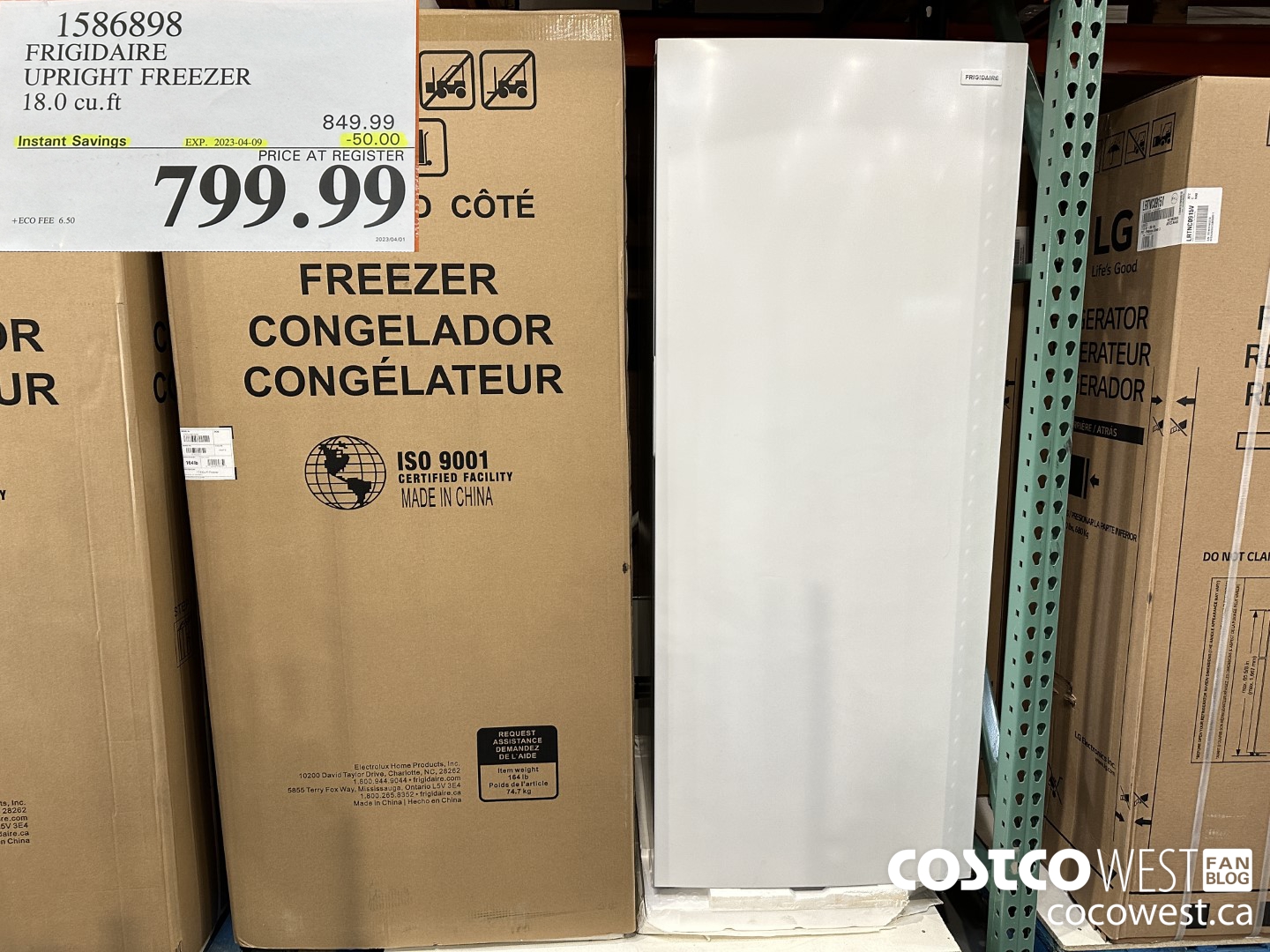 frigidaire upright freezer 20 cu ft costco