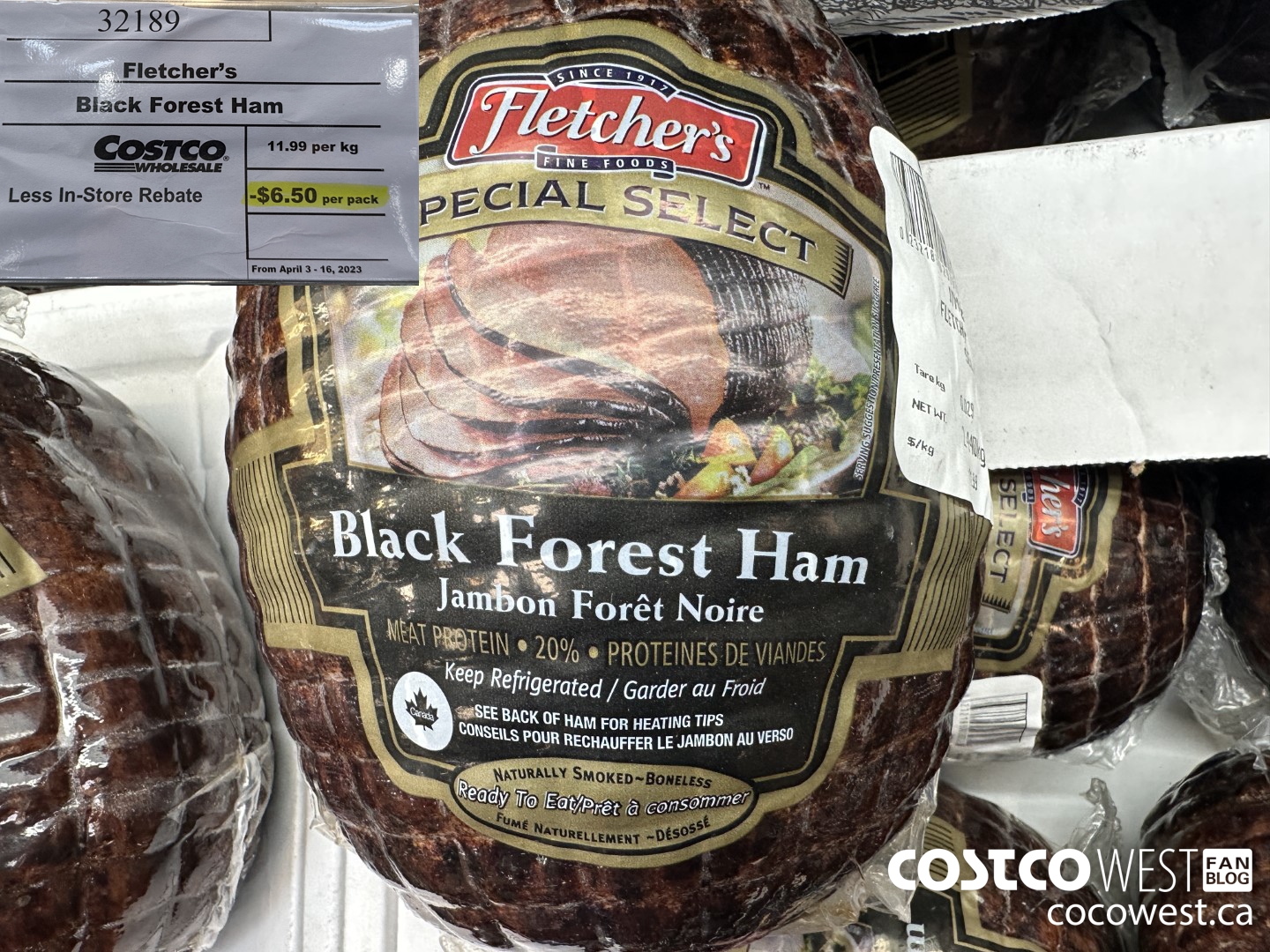 32189 Fletcher’s Black Forest Ham ($6.50 INSTANT SAVINGS EXPIRES ON 2023-04-16)
