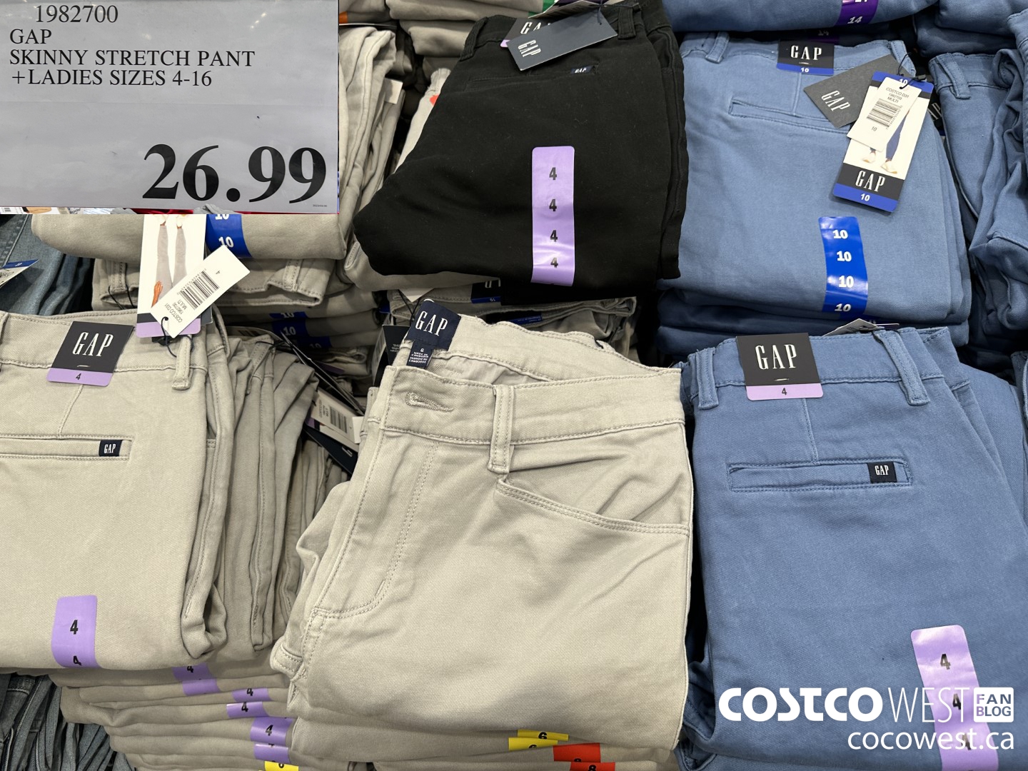 1982700 GAP SKINNY STRETCH PANT LADIES SIZES 4-16 $26.99