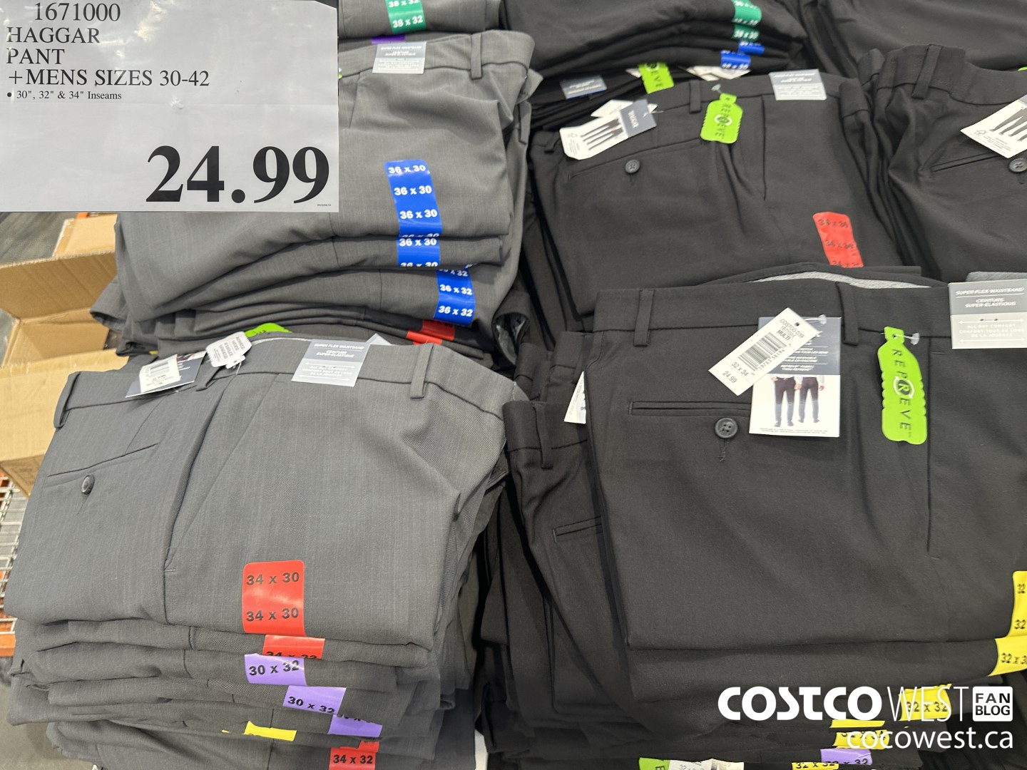 1671000 HAGGAR PANT MENS SIZES 30-42 $24.99