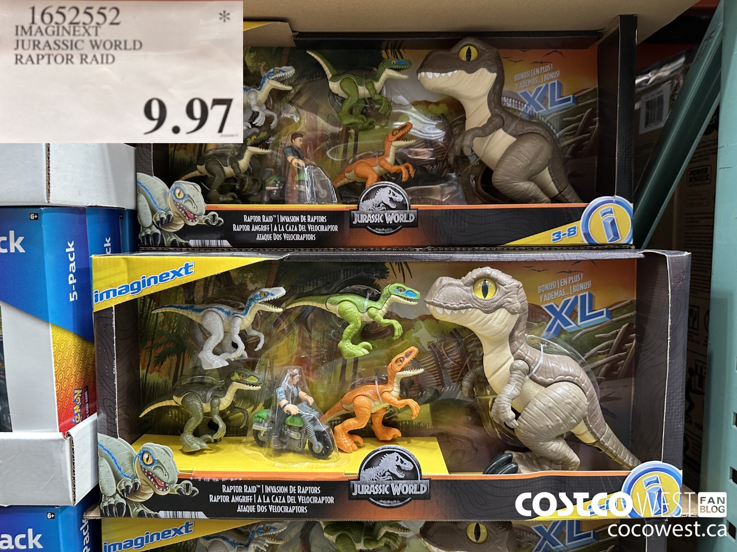 1652552 IMAGINEXT JURASSIC WORLD RAPTOR RAID  $9.97