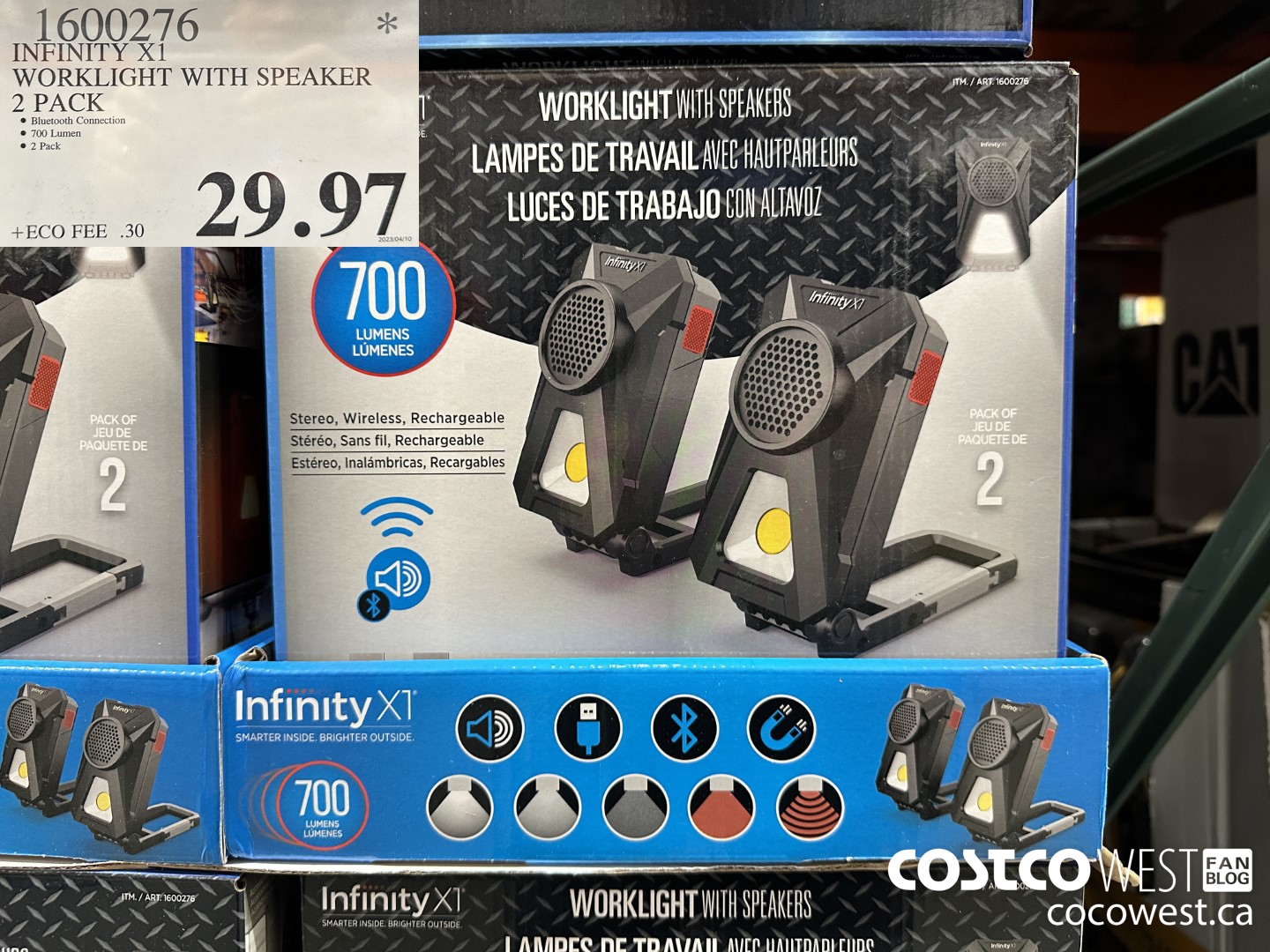 1600276 INFINITY X1 WORKLIGHT WITH SPEAKER 2 PACK $29.97