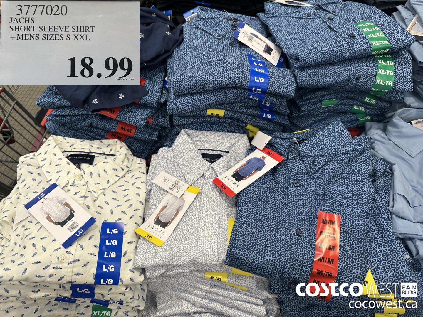 3777020 JACHS SHORT SLEEVE SHIRT MENS SIZES S-XXL $18.99