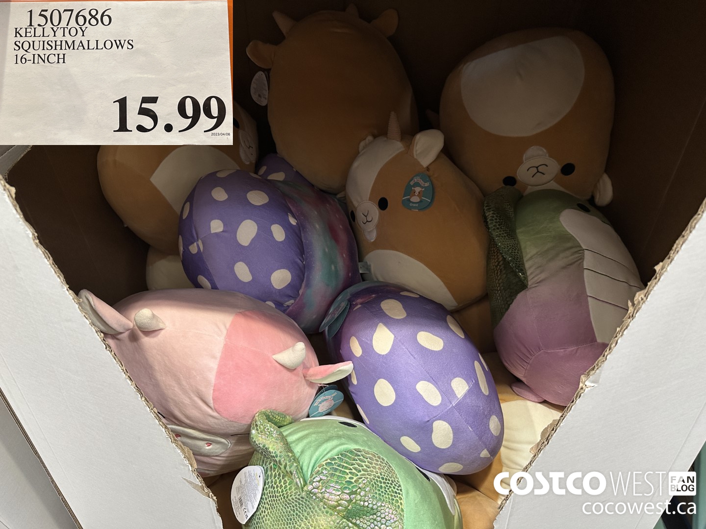 1507686 KELLYTOY SQUISHMALLOWS 16 INCH $15.99