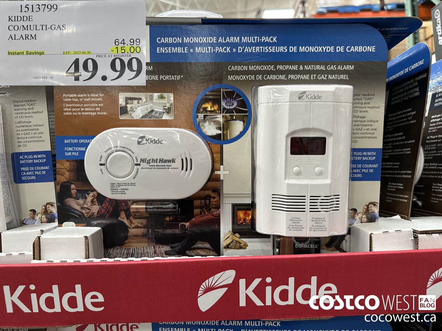 1513799 KIDDE CO/MULTI-GAS ALARM ($15.00 INSTANT SAVINGS EXPIRES ON 2023-04-30) $49.99