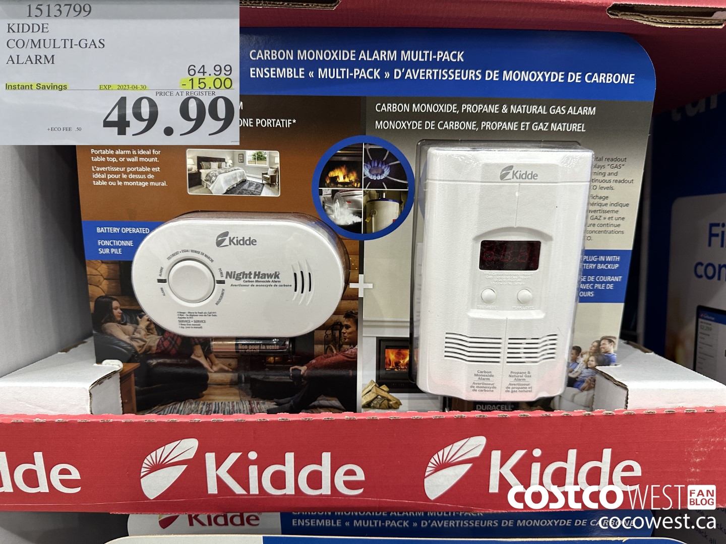 1513799 KIDDE CO/MULTI-GAS ALARM ($15.00 INSTANT SAVINGS EXPIRES ON 2023-04-30) $49.99