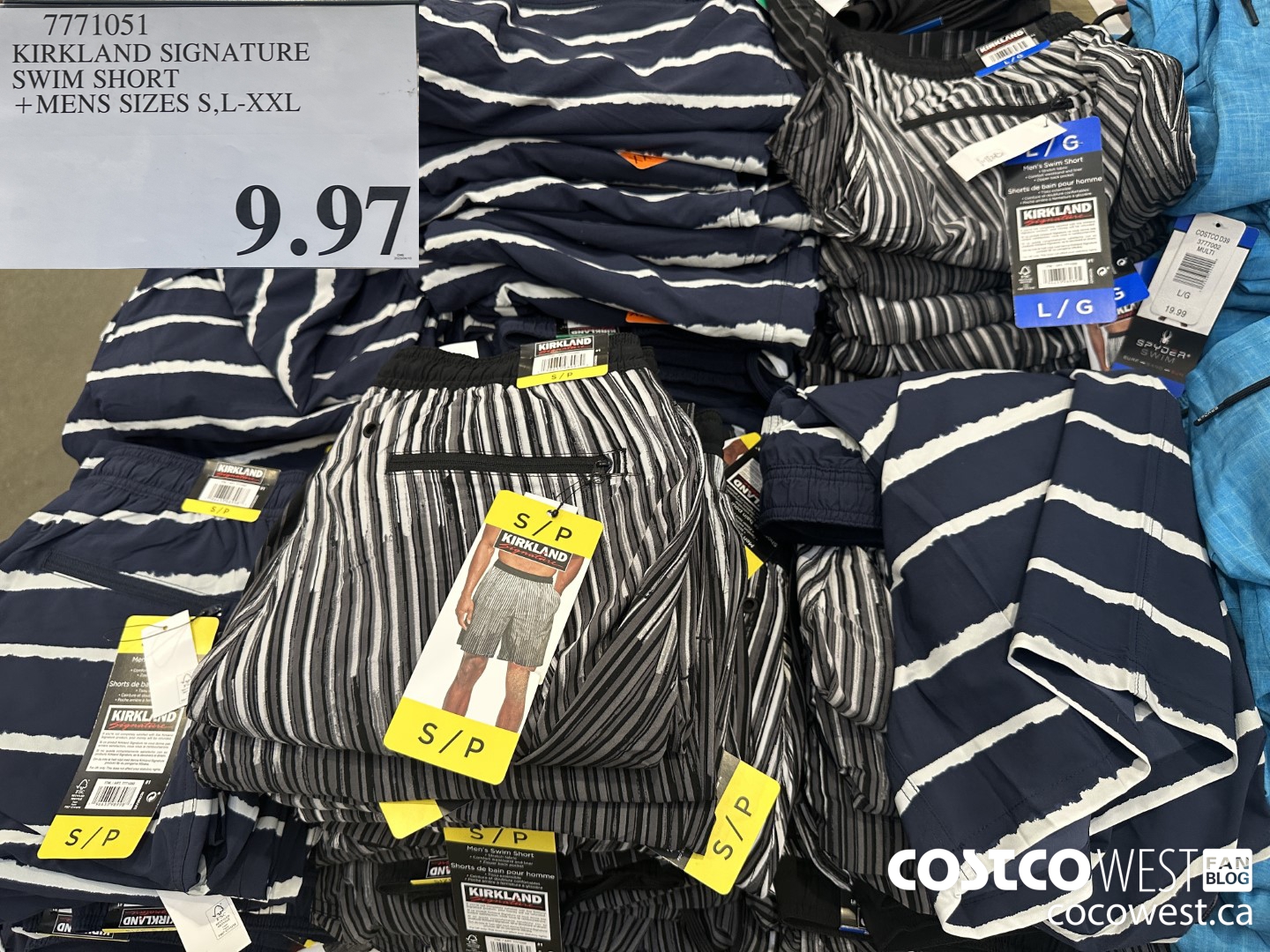 7771051 KIRKLAND SIGNATURE MENS SWIM SHORT MENS SIZES S, L- XXL $9.97