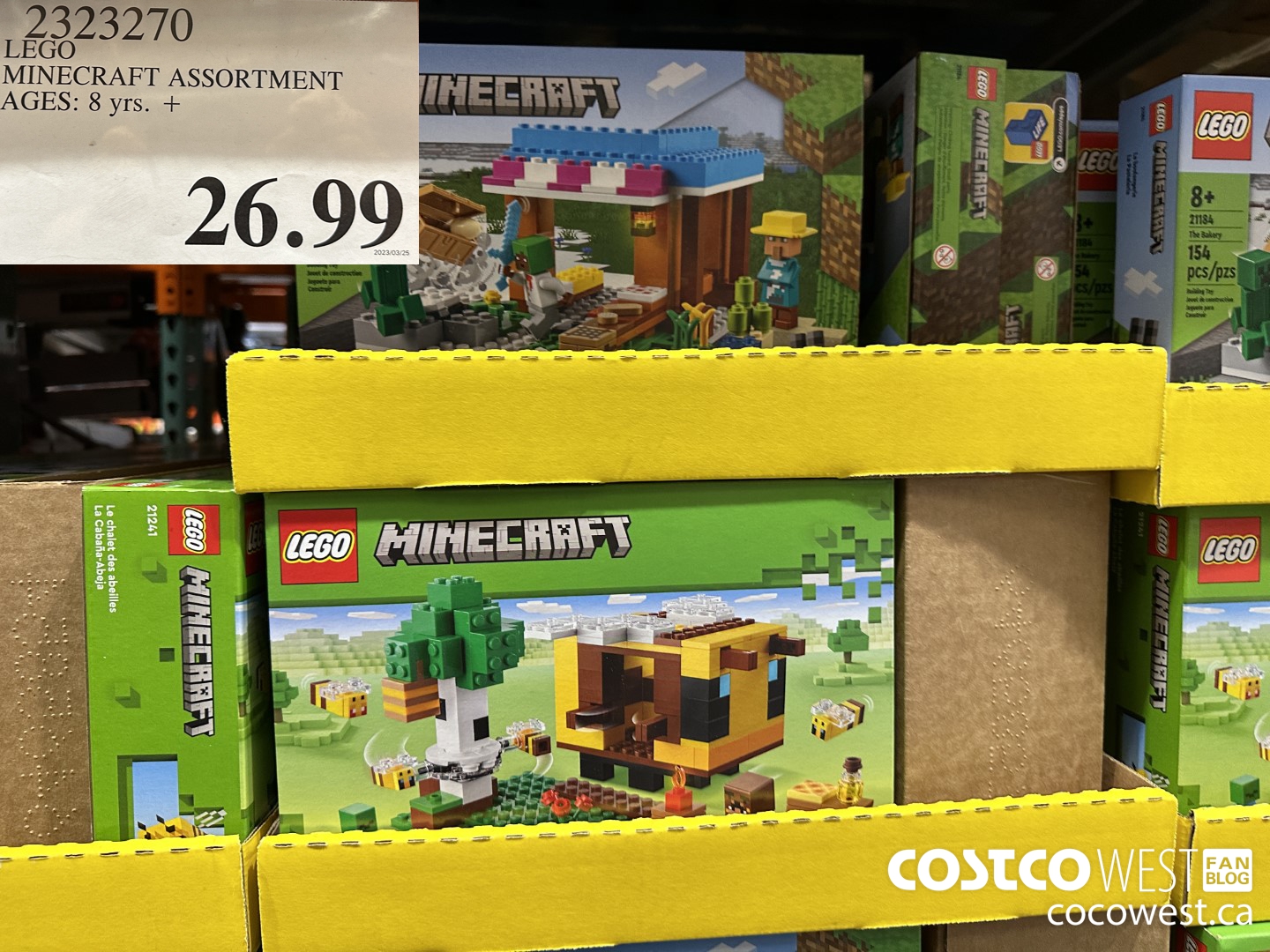 2323270 LEGO MINECRAFT ASSORTMENT AGES: 8 yrs. + $26.99