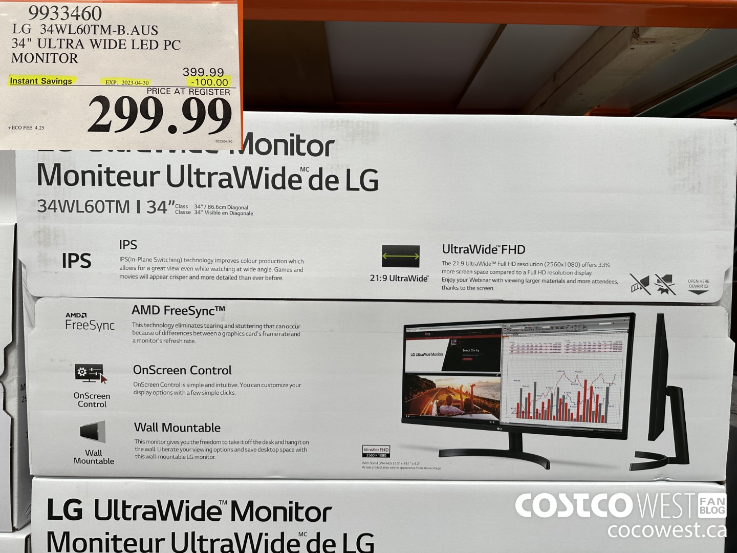 9933460 LG 34WL60TM-B.AUS 34