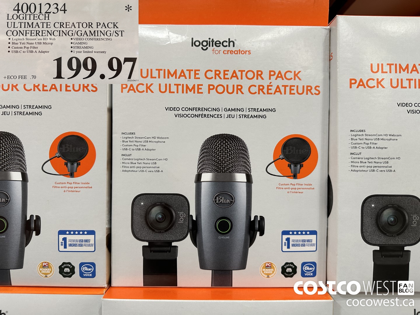 4001234 LOGITECH ULTIMATE CREATOR PACK CONFERENCING/GAMING/ST $199.97