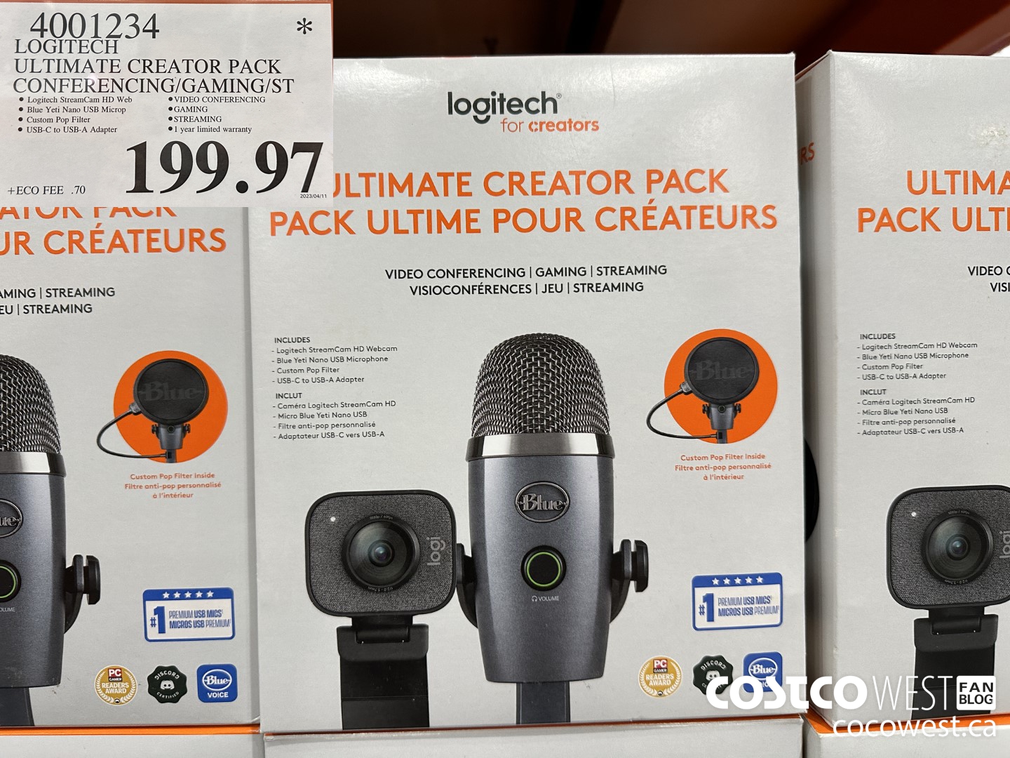4001234 LOGITECH ULTIMATE CREATOR PACK CONFERENCING/GAMING/ST $199.97