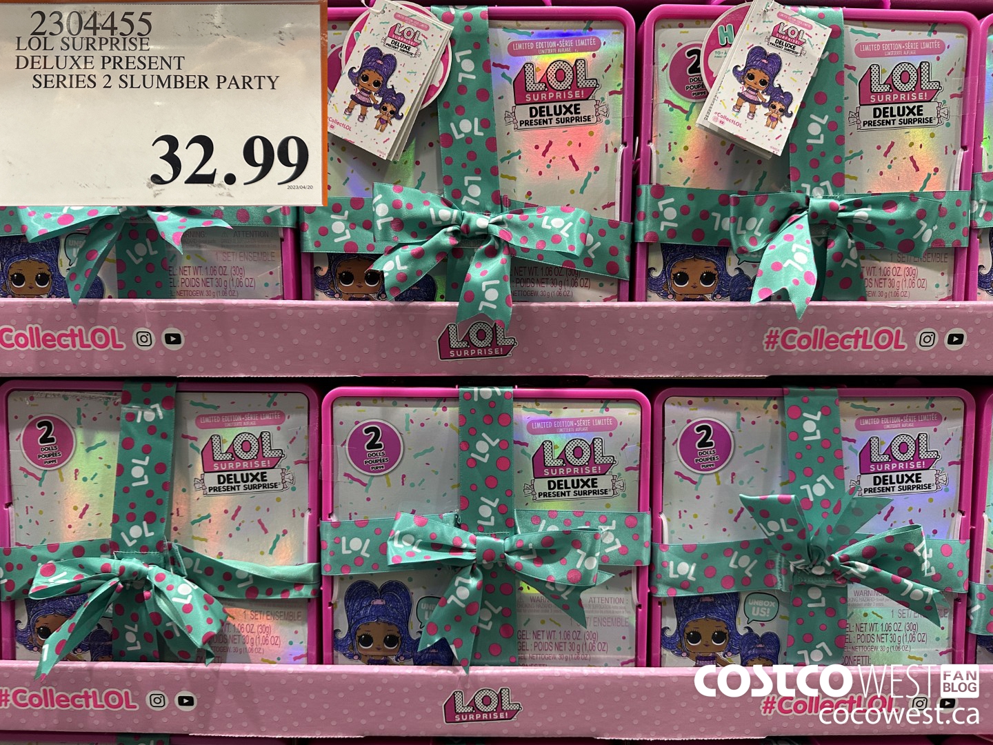 2304455 LOL SURPRISE DELUXE PRESENT SERIES 2 SLUMBER PARTY $32.99