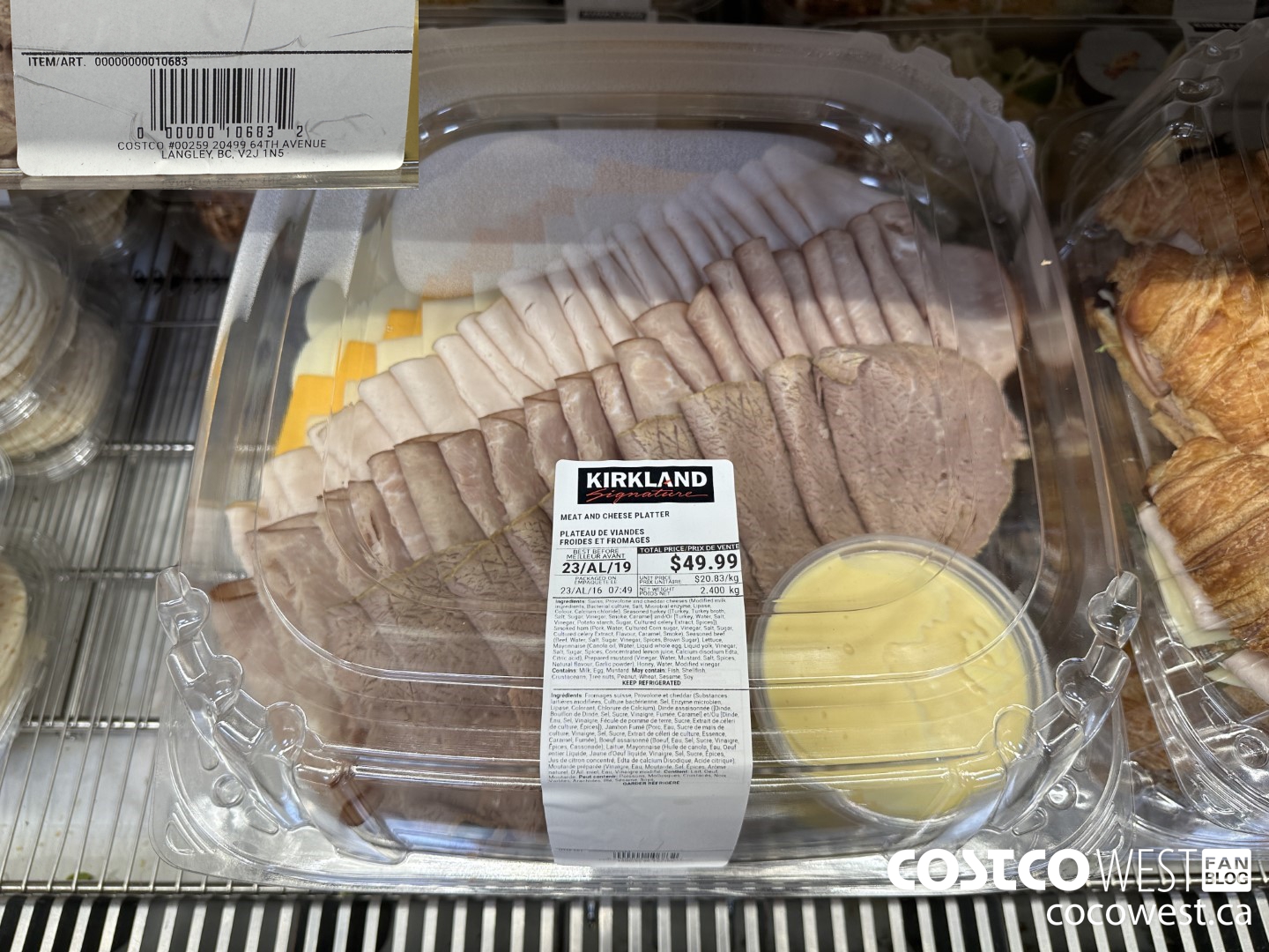 10683 MEAT AND CHEESE PLATTER $20.83